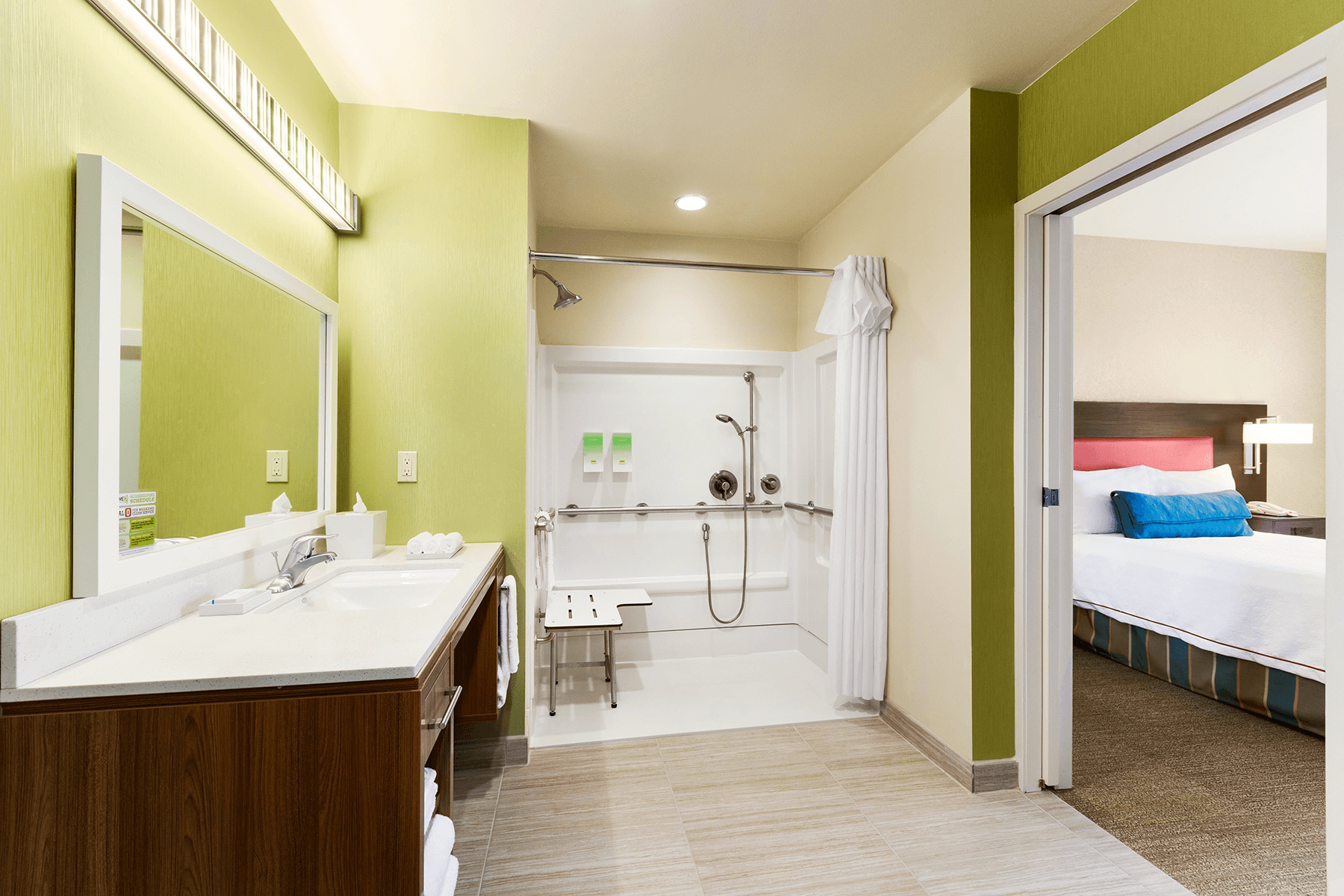  Home 2 Suites Accessible Bathroom interior 