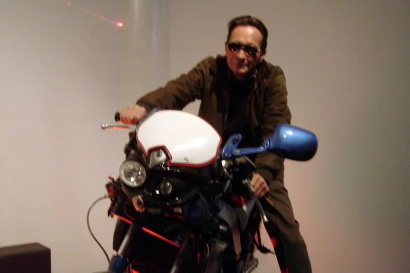 Paul Kos on my bike