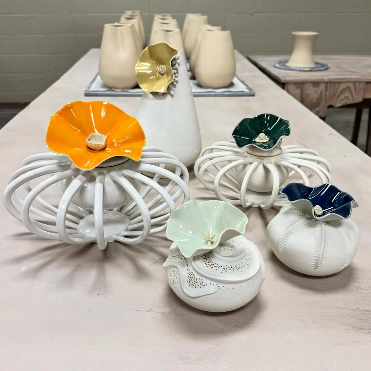 Unloaded the kiln this week and had to share a little sneak preview of what I will have in the upcoming shows #ceramics #sneakpreview #clay #pottery #art