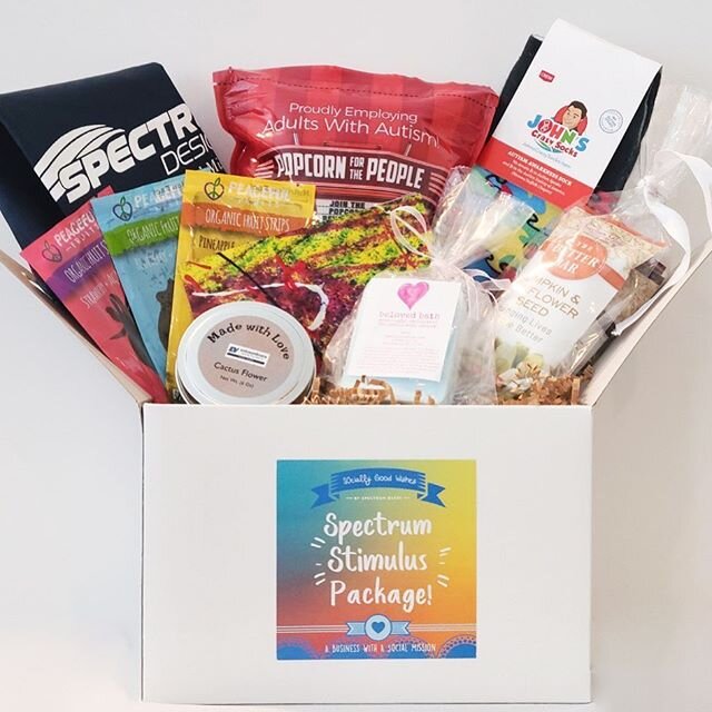 @spectrumbakes is proud to present the Spectrum Stimulus Package, a first-time collaboration between 7 different Social Enterprises (including @popcornforthepeople , one of the recipients of our #atsmallbusinessawards), that employ and support indivi