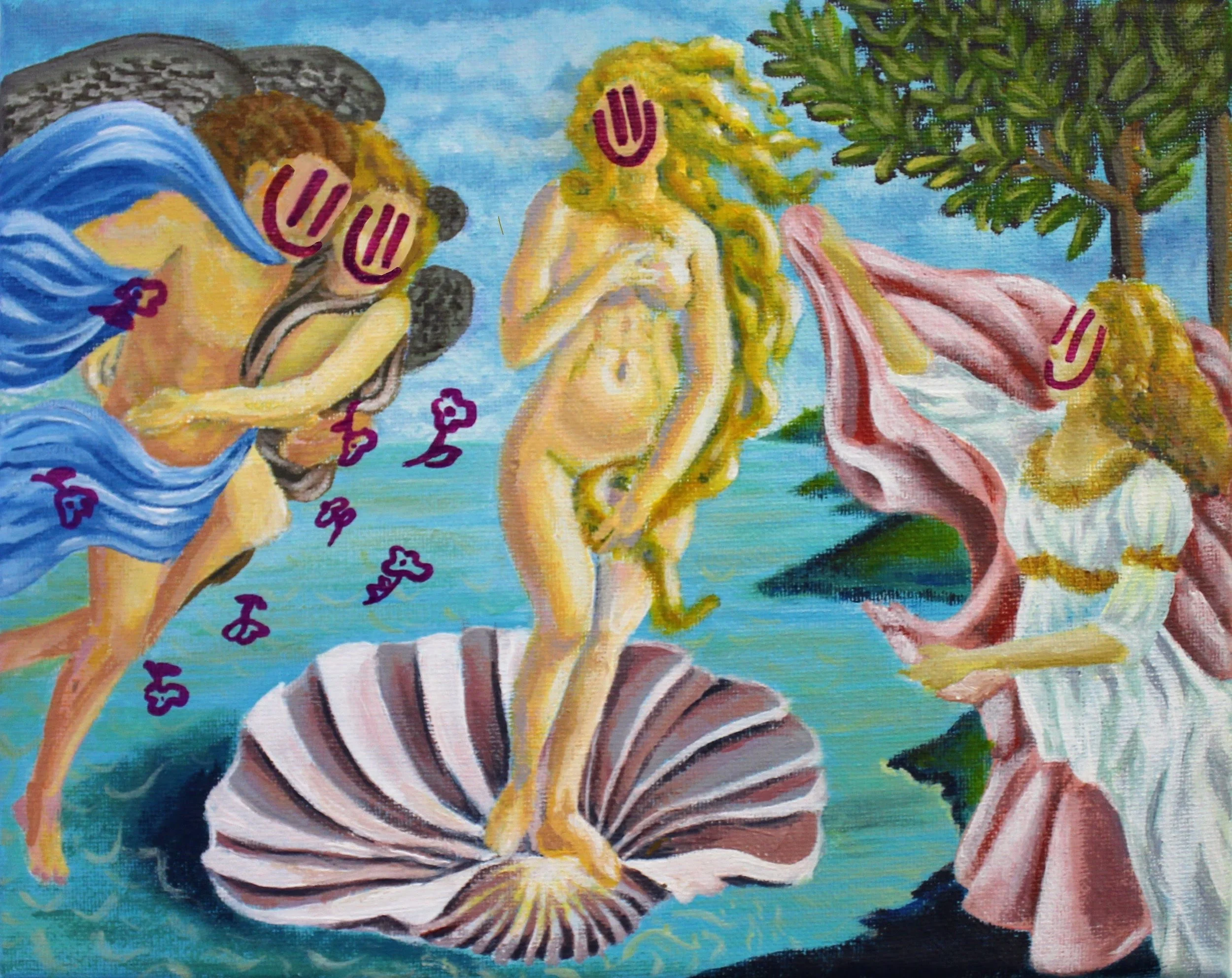 Botticelli Study with Paint Marker