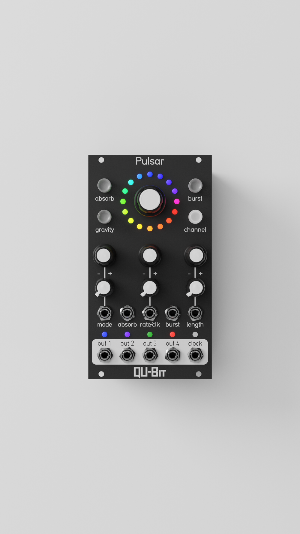 Qu-Bit Electronix Pulsar 黒パネル付 モジュラーシンセ-