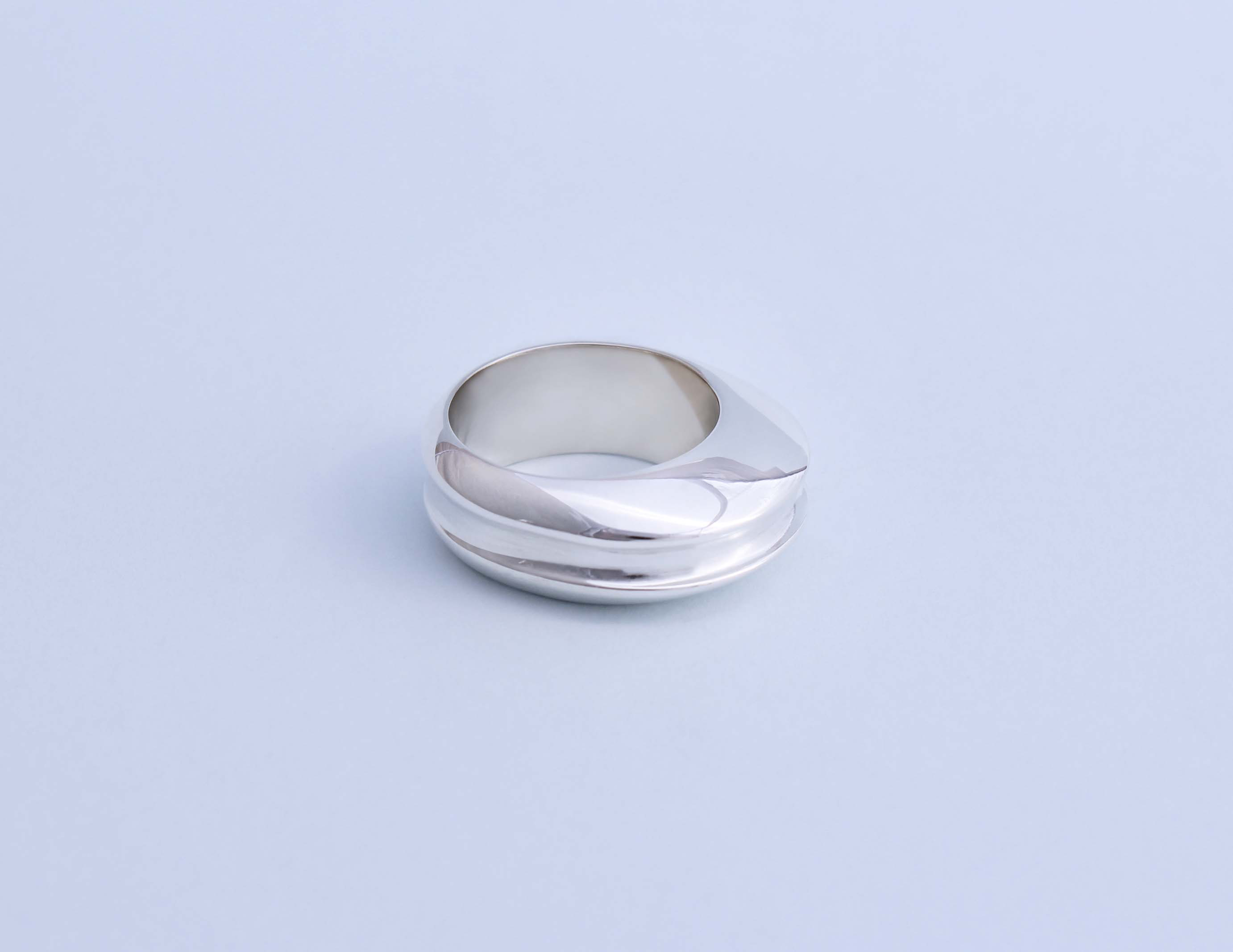 CONCAVE RING, SILVER