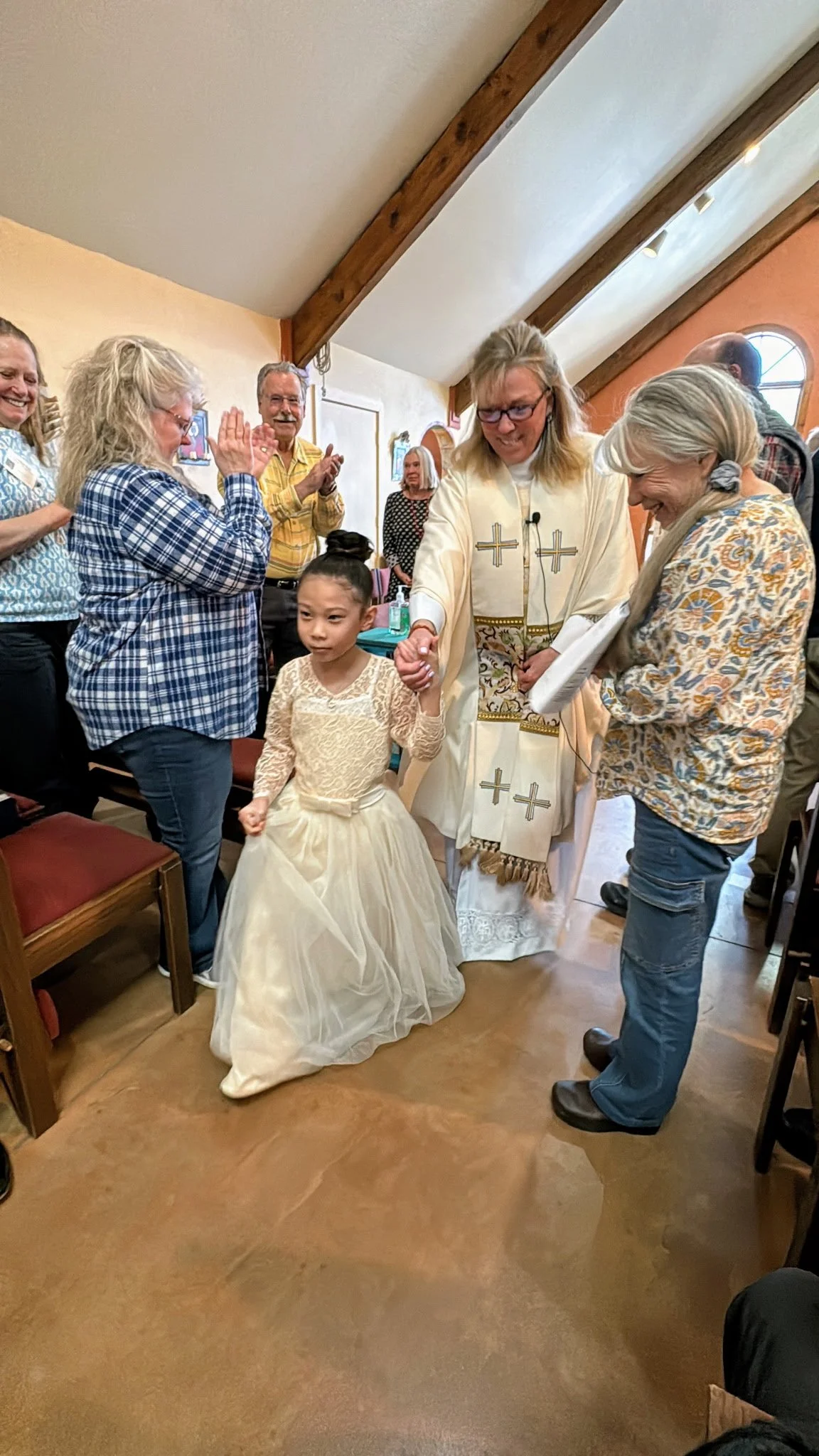 Baptism of young girl