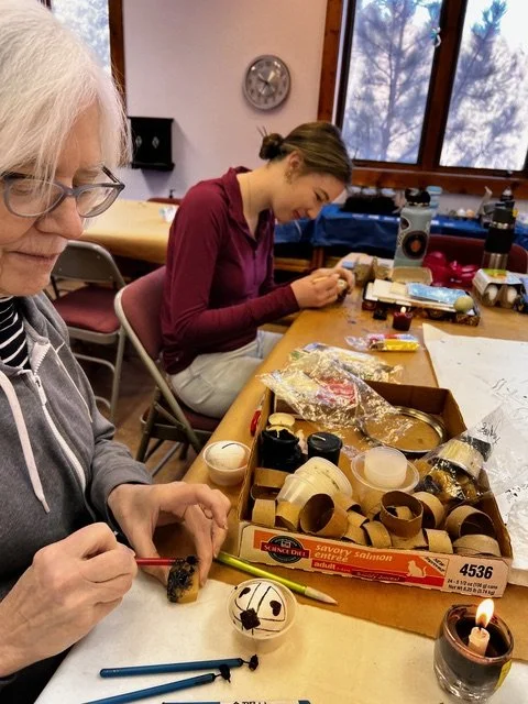 Pysanky eggs are being made to be sold on Palm Sunday