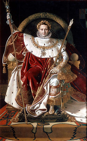 Napoleon I on his Imperial Throne by Jean-Auguste-Dominique Ingres in 1806