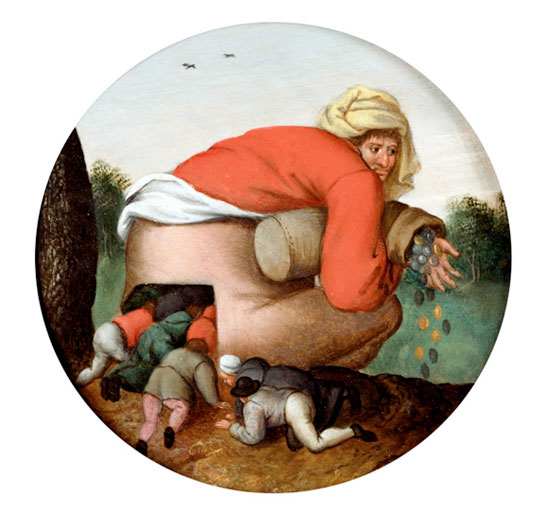 The Flatterers, Pieter Brughel the Younger, 1592