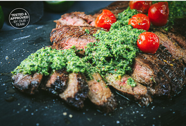 Spice-Rubbed Flank Steak With Corn-Chile Relish Recipe