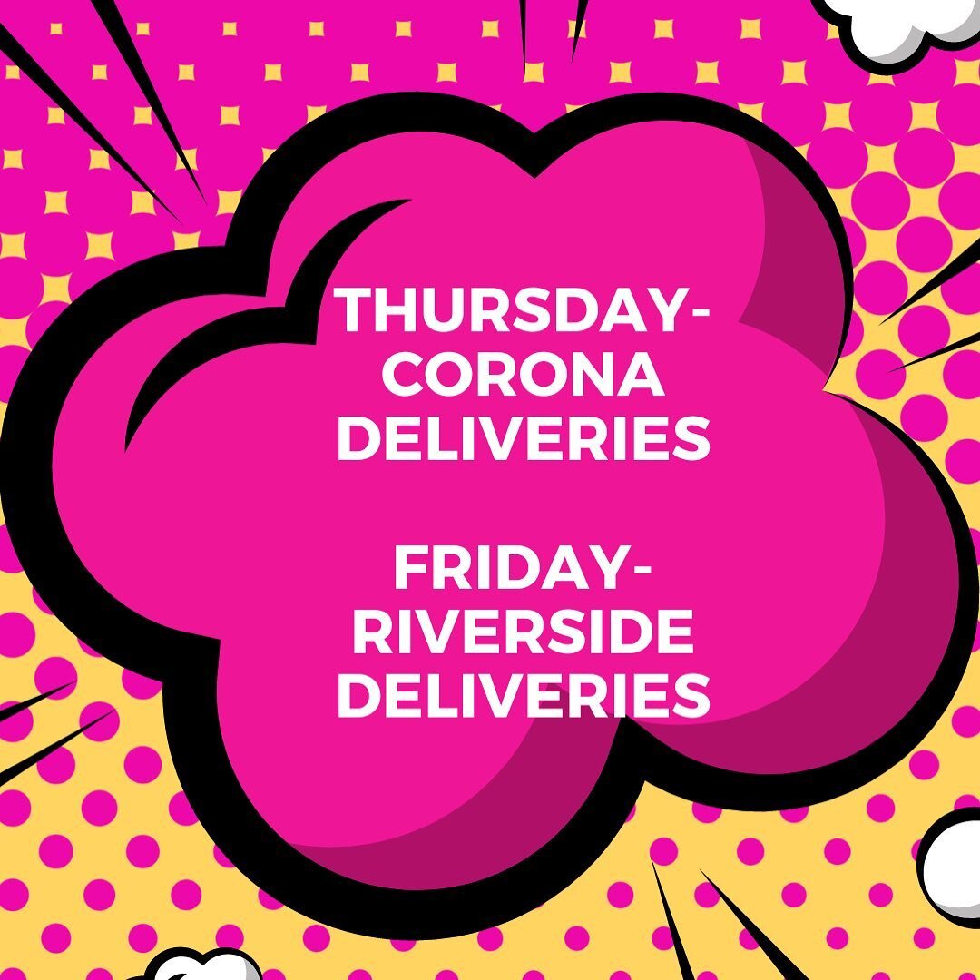 If you&rsquo;d like IN on this week&rsquo;s deliveries, DM your orders now! If you&rsquo;d like to know if your address is deliverable, DM US! 🤙🏽
