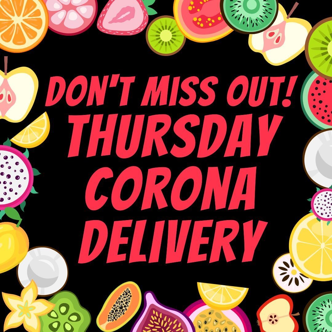 CORONA! Who is getting their order in for amazing BOWLS delivered THIS THURSDAY!? Dm us now to reserve your spot!