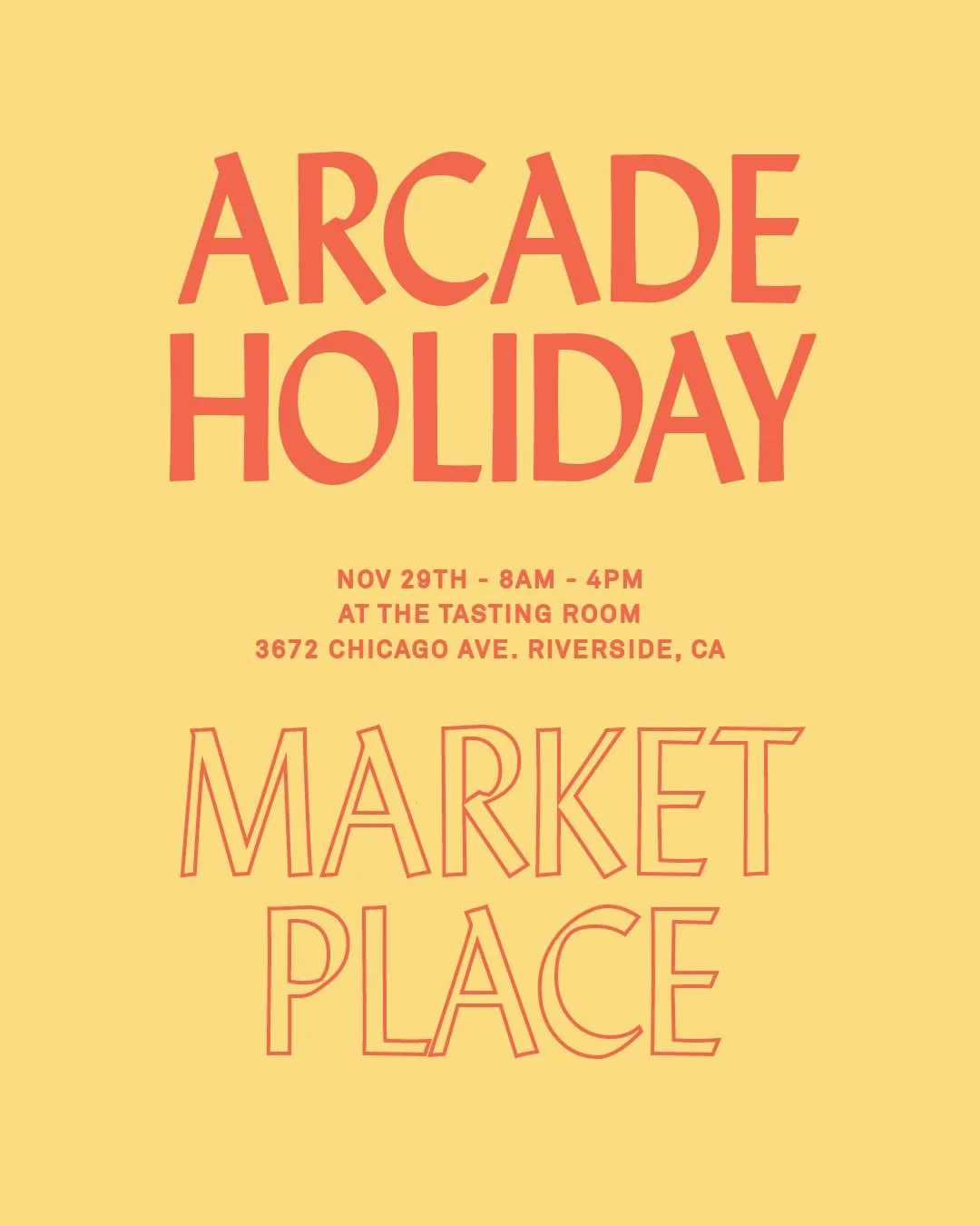 Mark your calendars! 🎄

We&rsquo;ll be at the @arcaderoasters ☕️ Holiday Market on Nov 29 from 8&ndash;4pm.

Come thru, bring a friend, and support the local businesses that make our community shine. ✨🍓