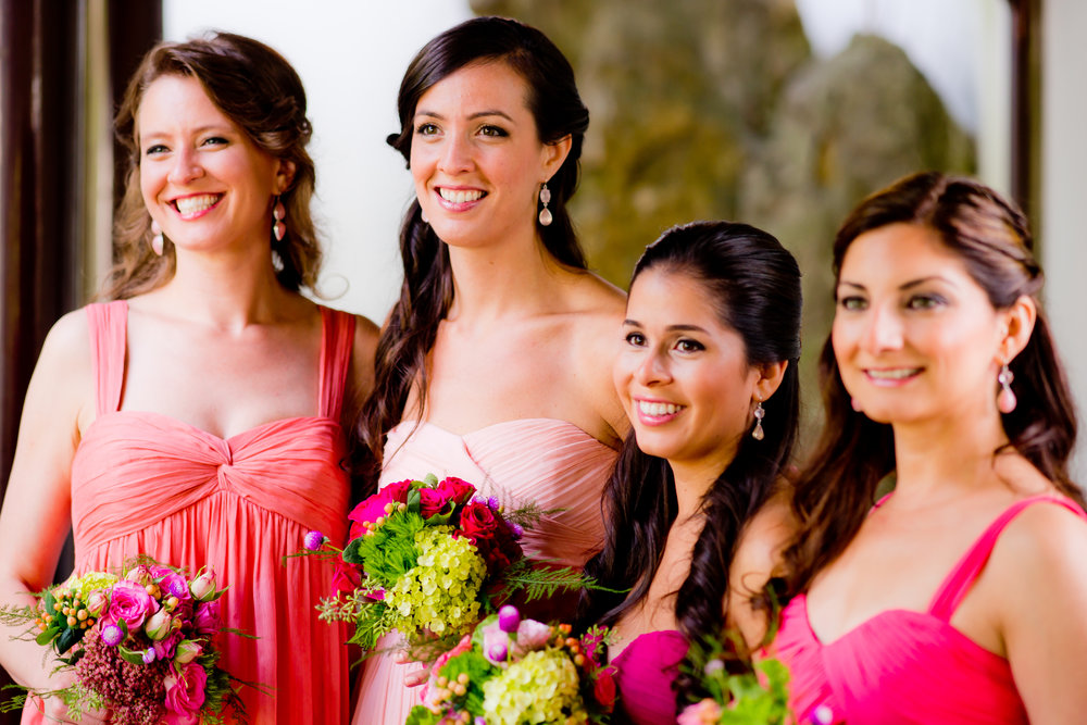 Pink-Ombre-Bridesmaids-Wedding