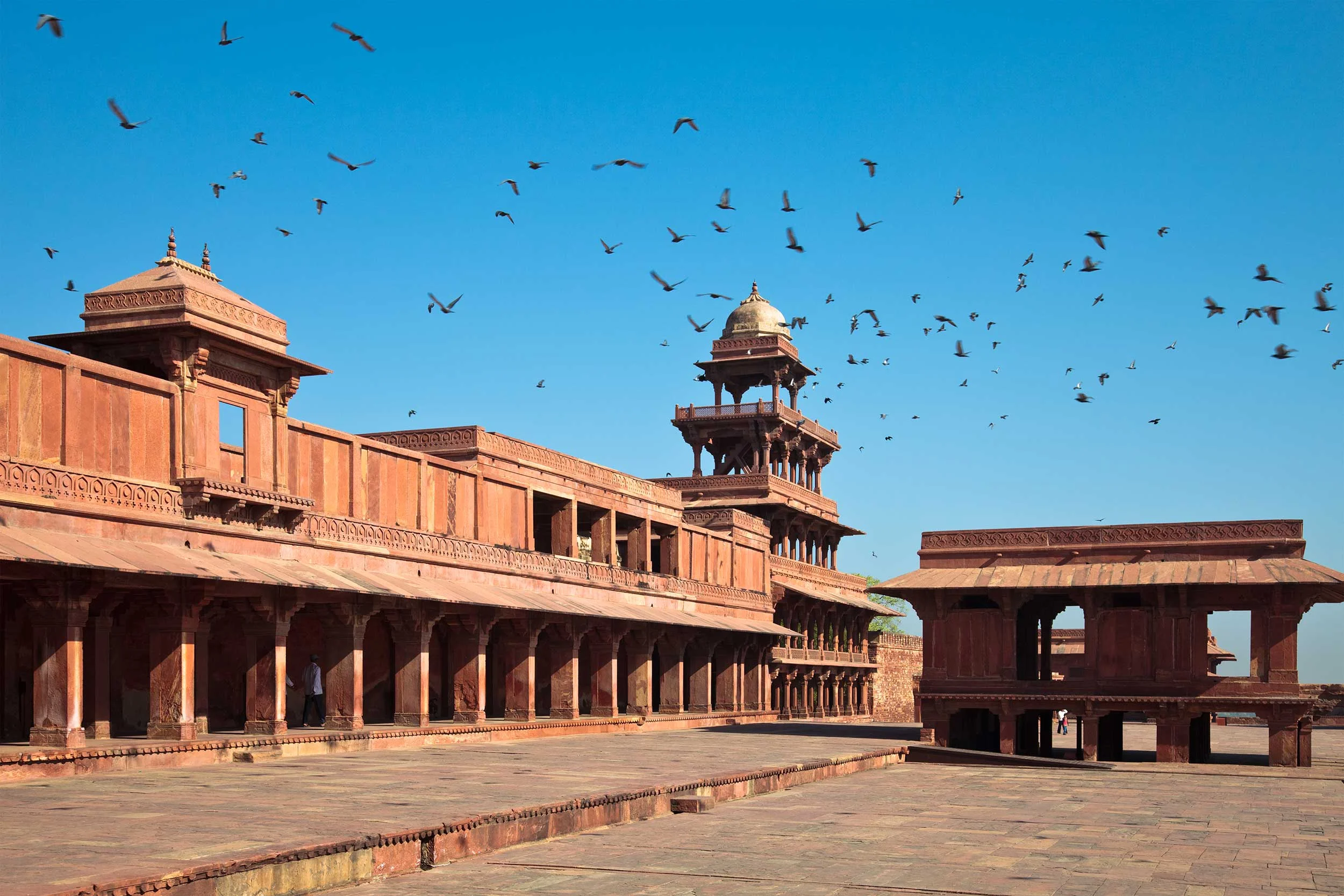 The Panch Mahal, a five storey building renowned for its exceptional architecture, was Emperor Akbar's pleasure palace