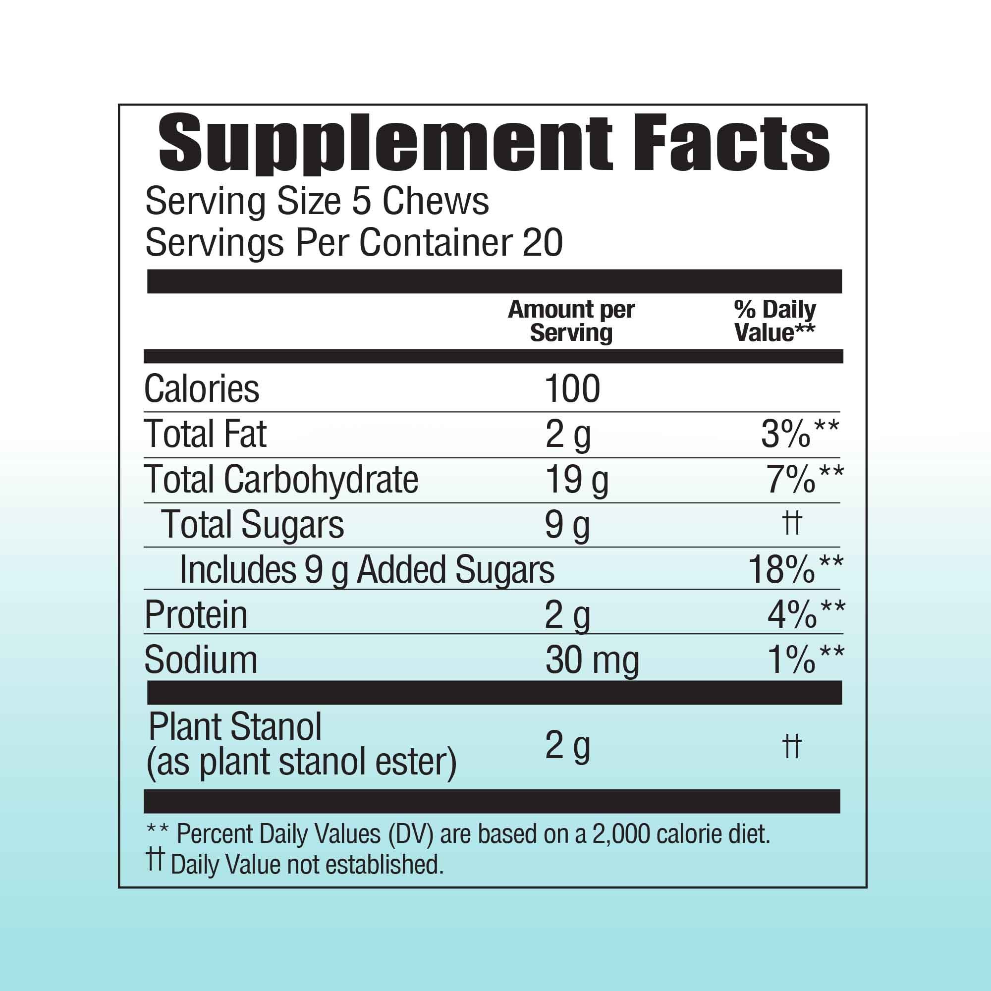 Plant Stanols are Clinically Proven to Reduce Cholesterol - Caramel Supplement