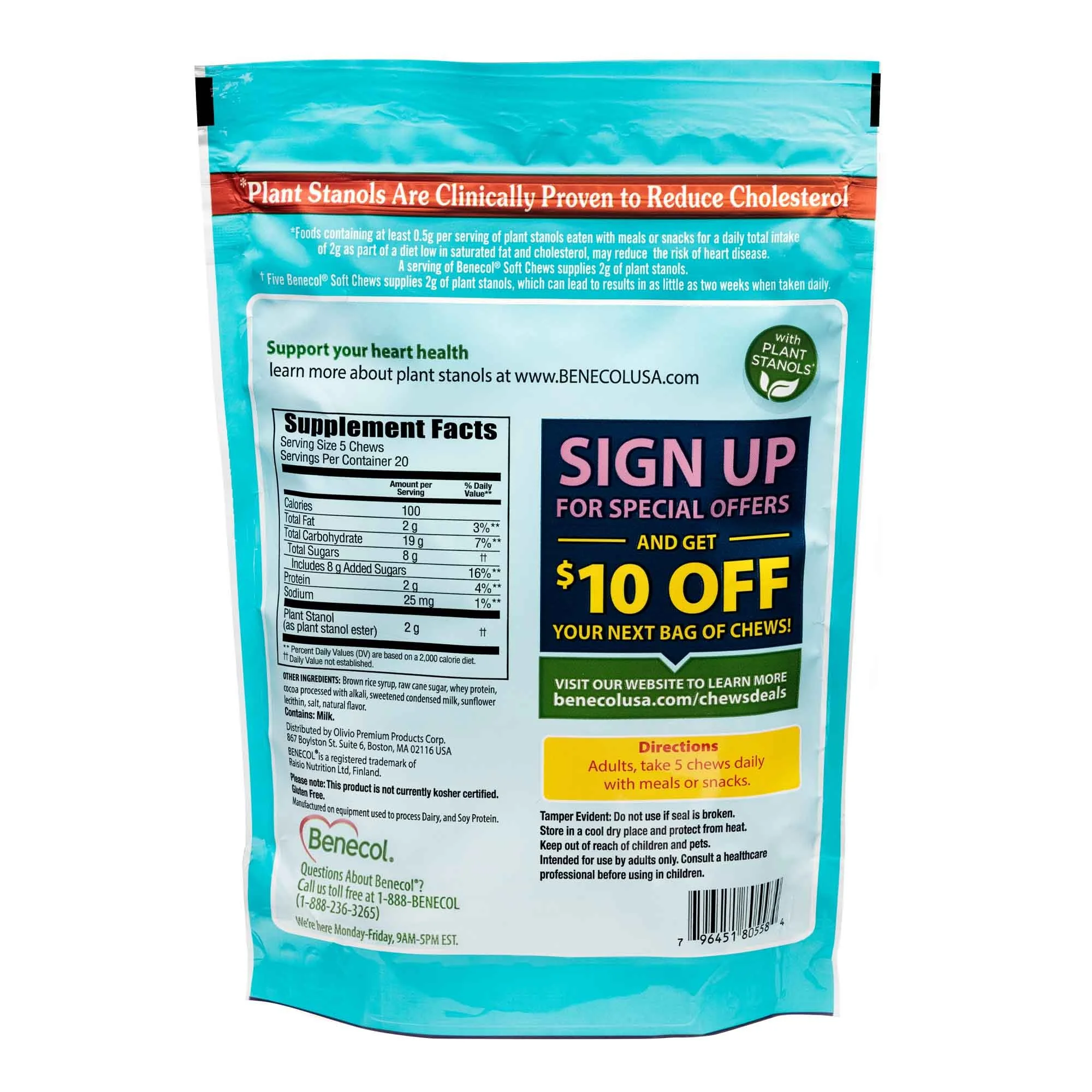 Plant Stanols are Clinically Proven to Reduce Cholesterol - Chocolate Supplement