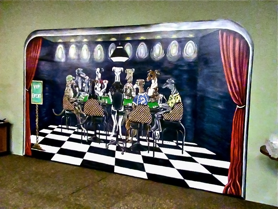 Poker-Room Mural