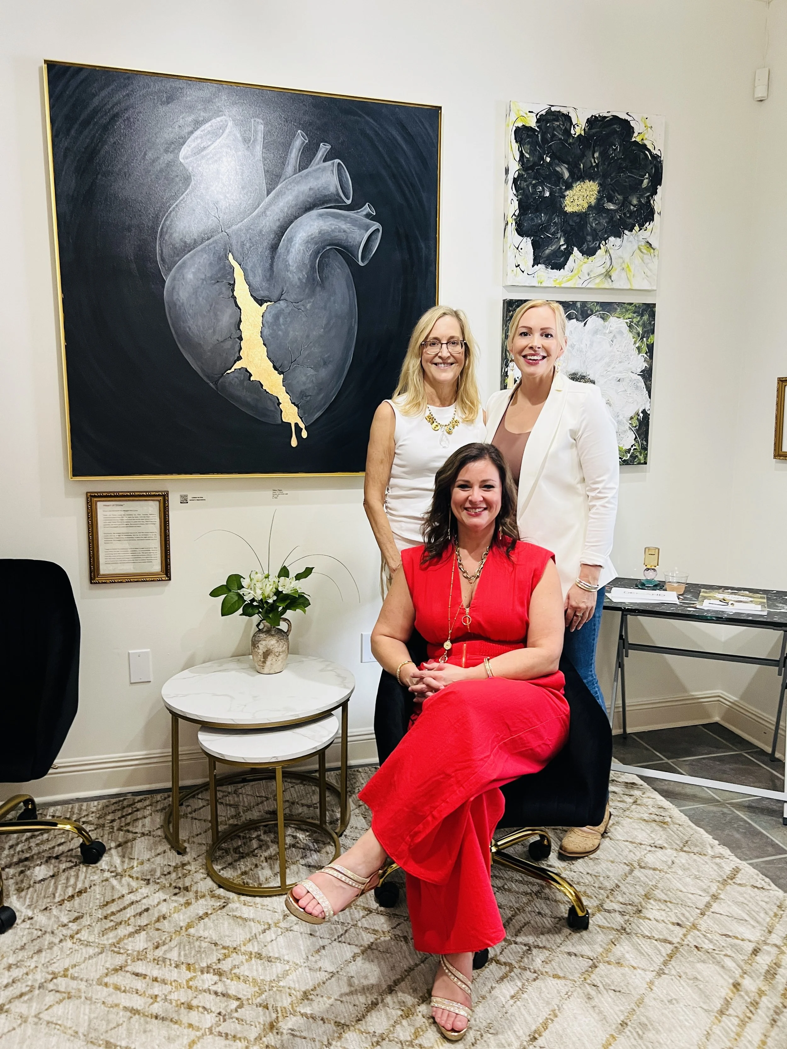 Lori and Beth literally answered a prayer. I had just talked with my coach about staying with her in the program, as I was falling behind on the lessons and payments. The goal is to create a solo exhibition and visualizing this process. I was ponder