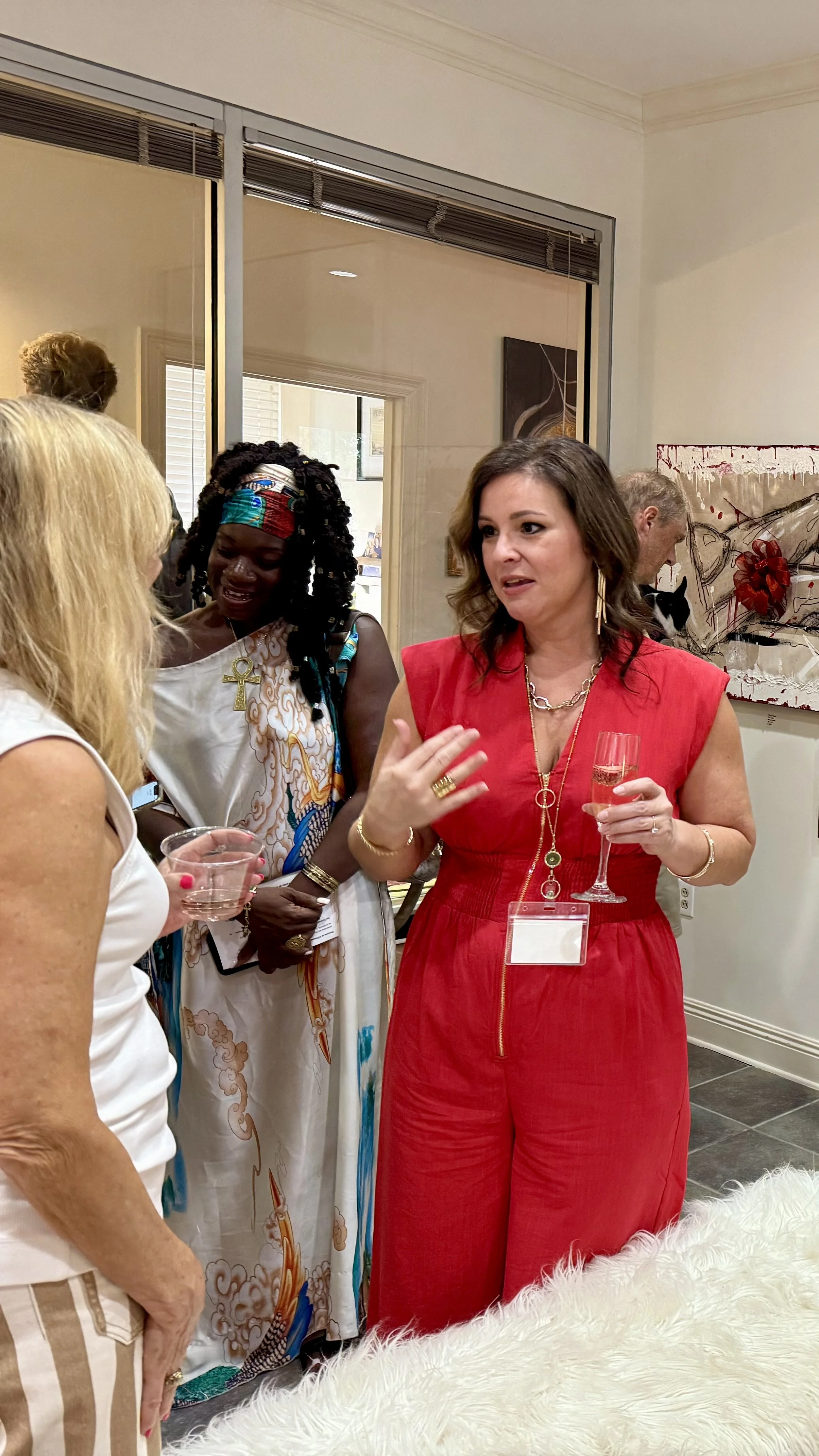 So many good conversations happened at the show. The goal to open up the floor to communication to foster connection between viewers and artist.