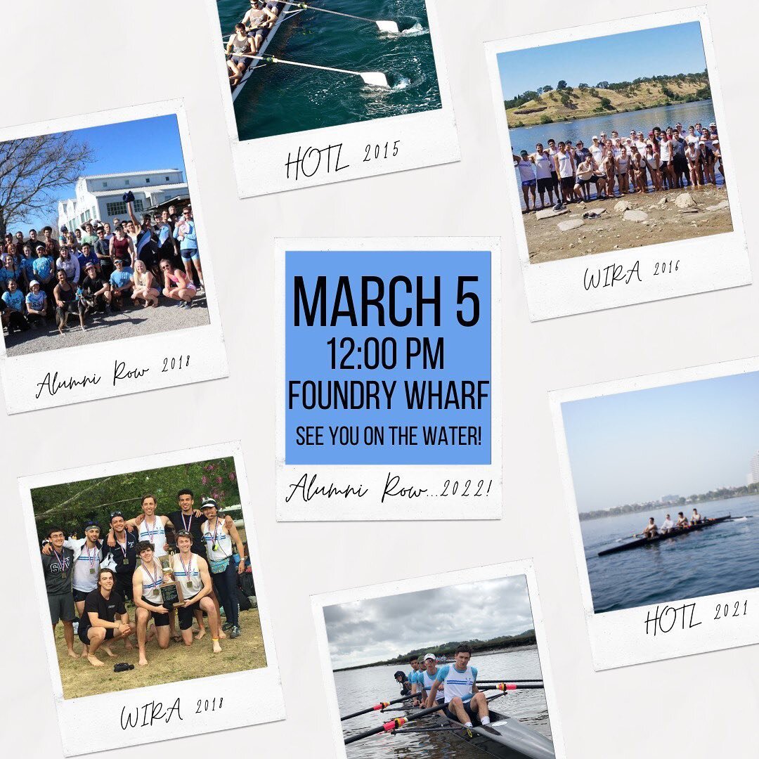 Calling all alumni! After a long and painful wait, we invite you all back to reminisce on the good old days of your rowing careers.. minus the 5am wake up call. We hope you can make it! See you at the boatyard on March 5th 💙