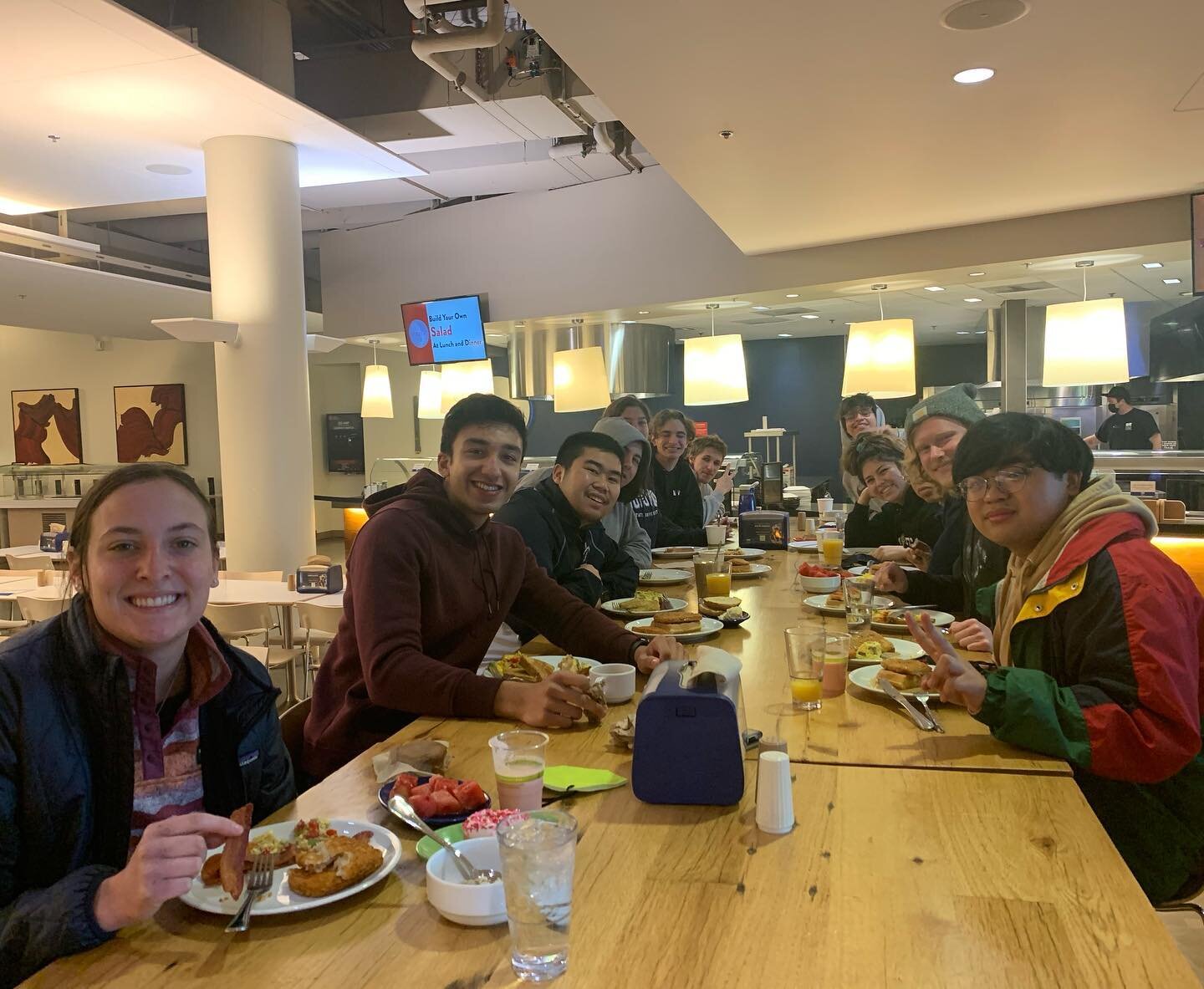 All smiles &amp; full bellies this Wednesday morning at team breakfast after a partner piece today! Nothing quite works up an appetite like rowing practice