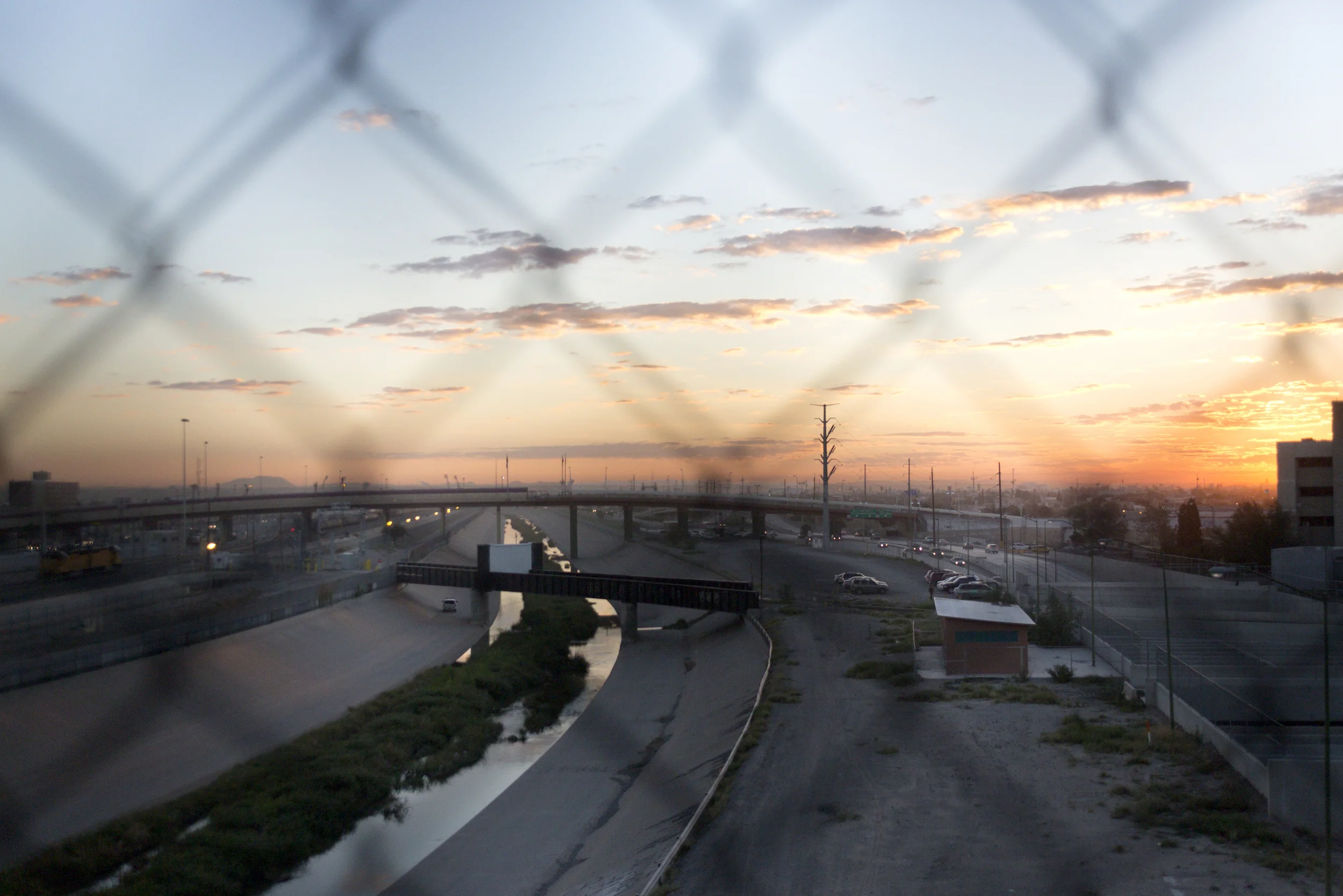 CIUDAD JUAREZ, CHIHUAHUA- Oct. 28, 2015: A view to the east of the Rio Grande from the international bridge in Ciudad Juarez. Miguel Gutierrez Jr. /KUT News.