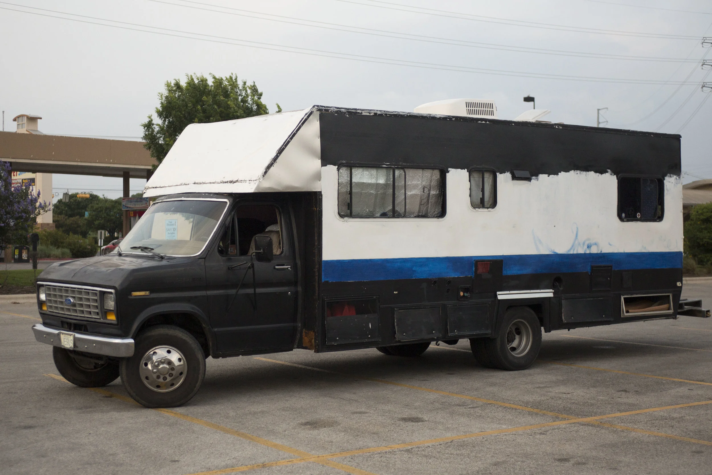 AUSTIN, TEXAS- May 24, 2016. Vernon and Helen's trailer. Miguel Gutierrez Jr. /KUT News.