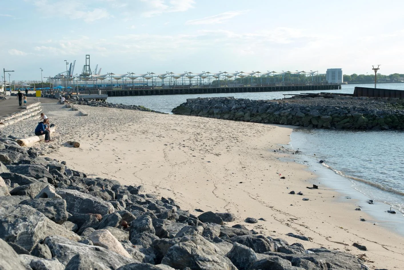 Pier 4 Beach, Brooklyn Bridge Park.