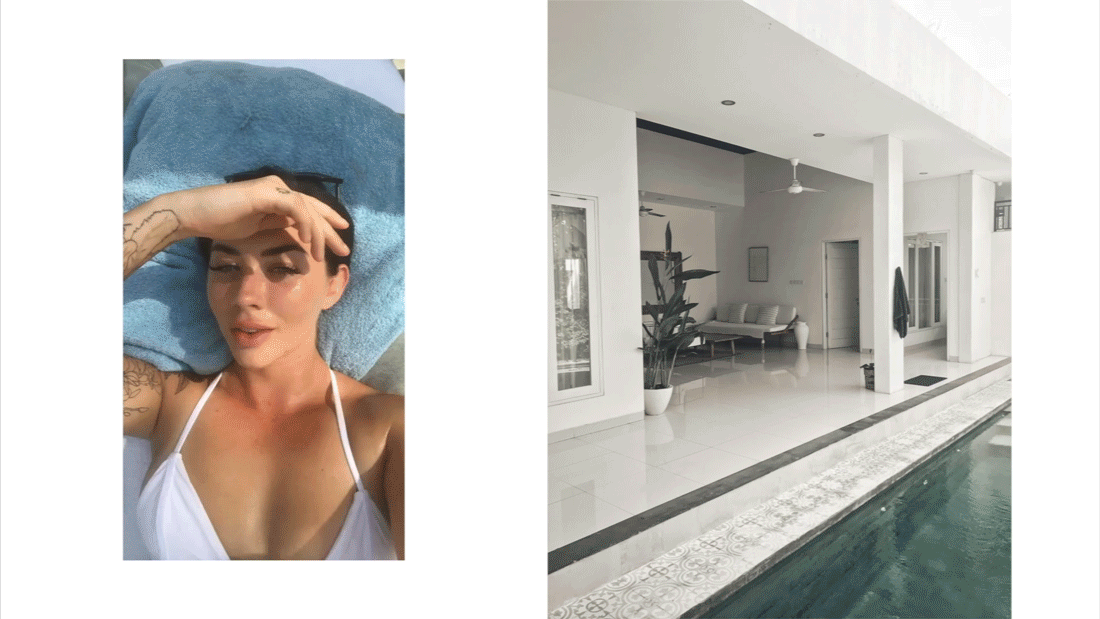 Left: Mrs Sippy Beach Club. Right: Villa #2