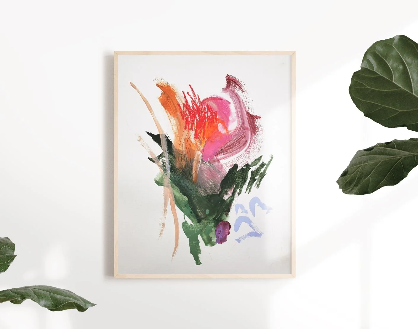 spread abstract painting
