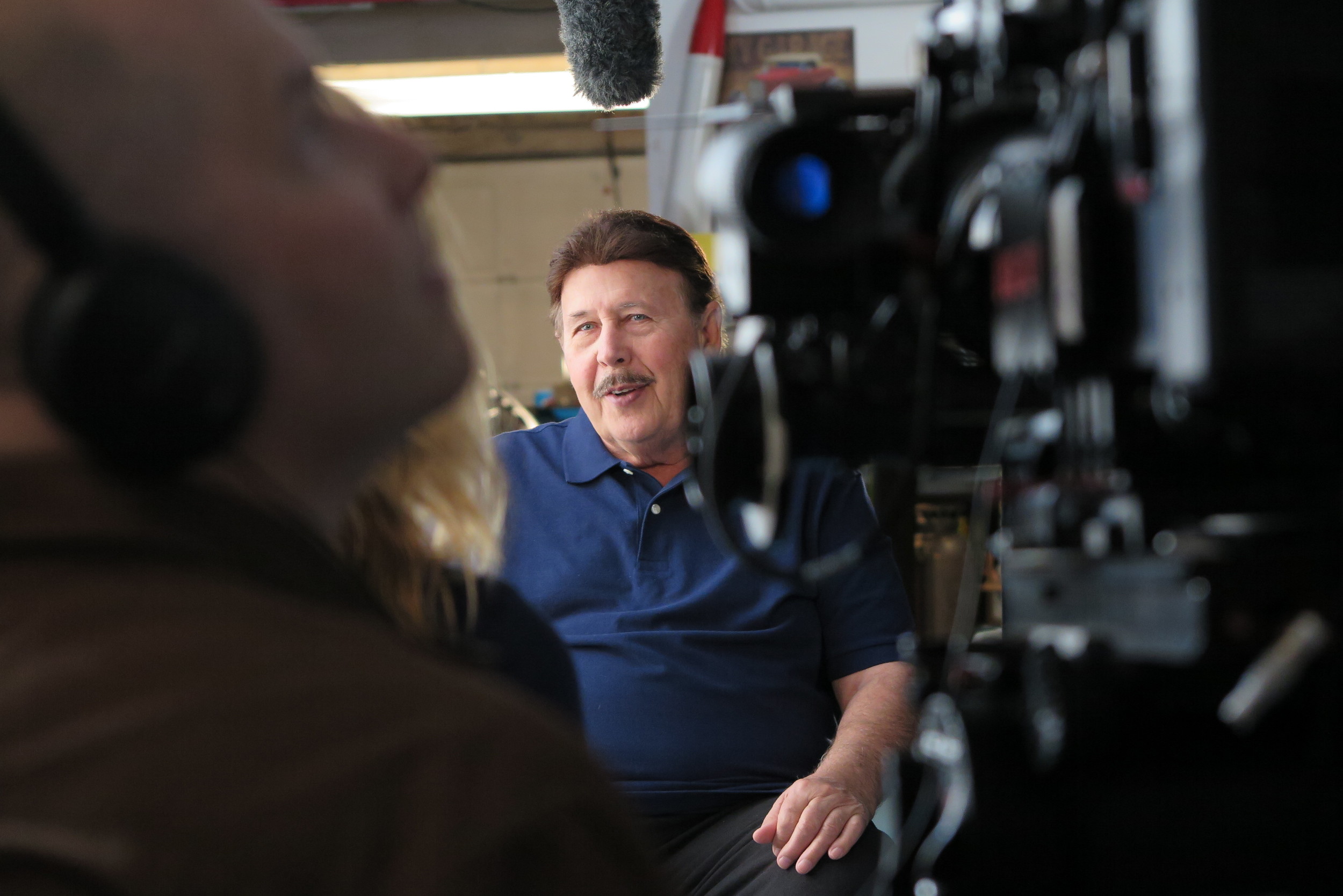 Ky interviewing for the documentary.