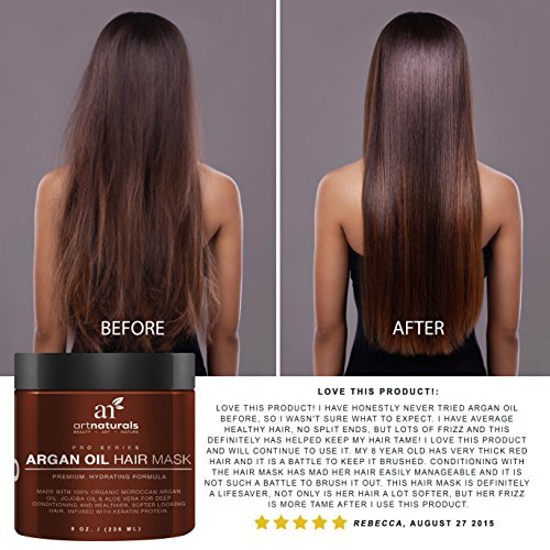 Art Argan Oil Hair Deep Conditioner 8 Oz, 100% Organic Jojoba Oil — INTERNATIONAL PHARMACY