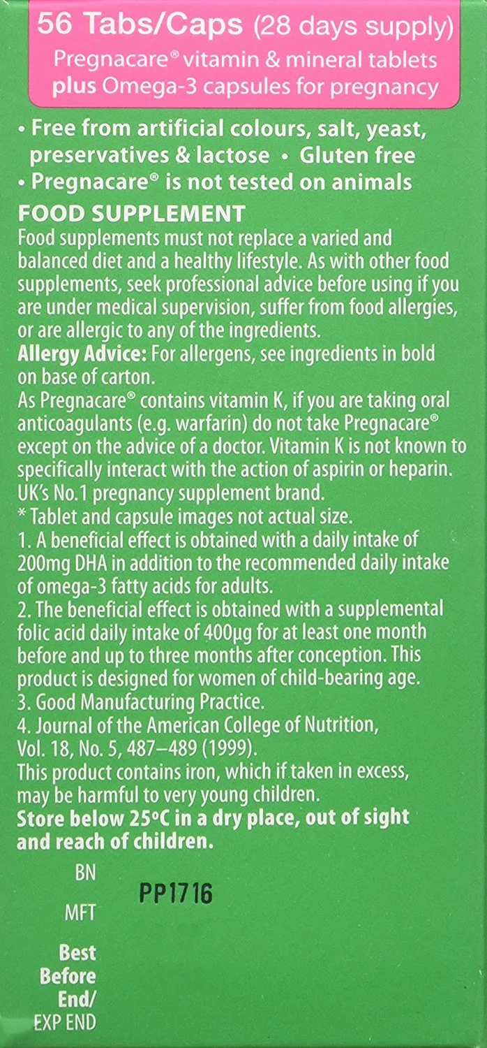 Pregnacare Plus By Vitabiotics International Pharmacy