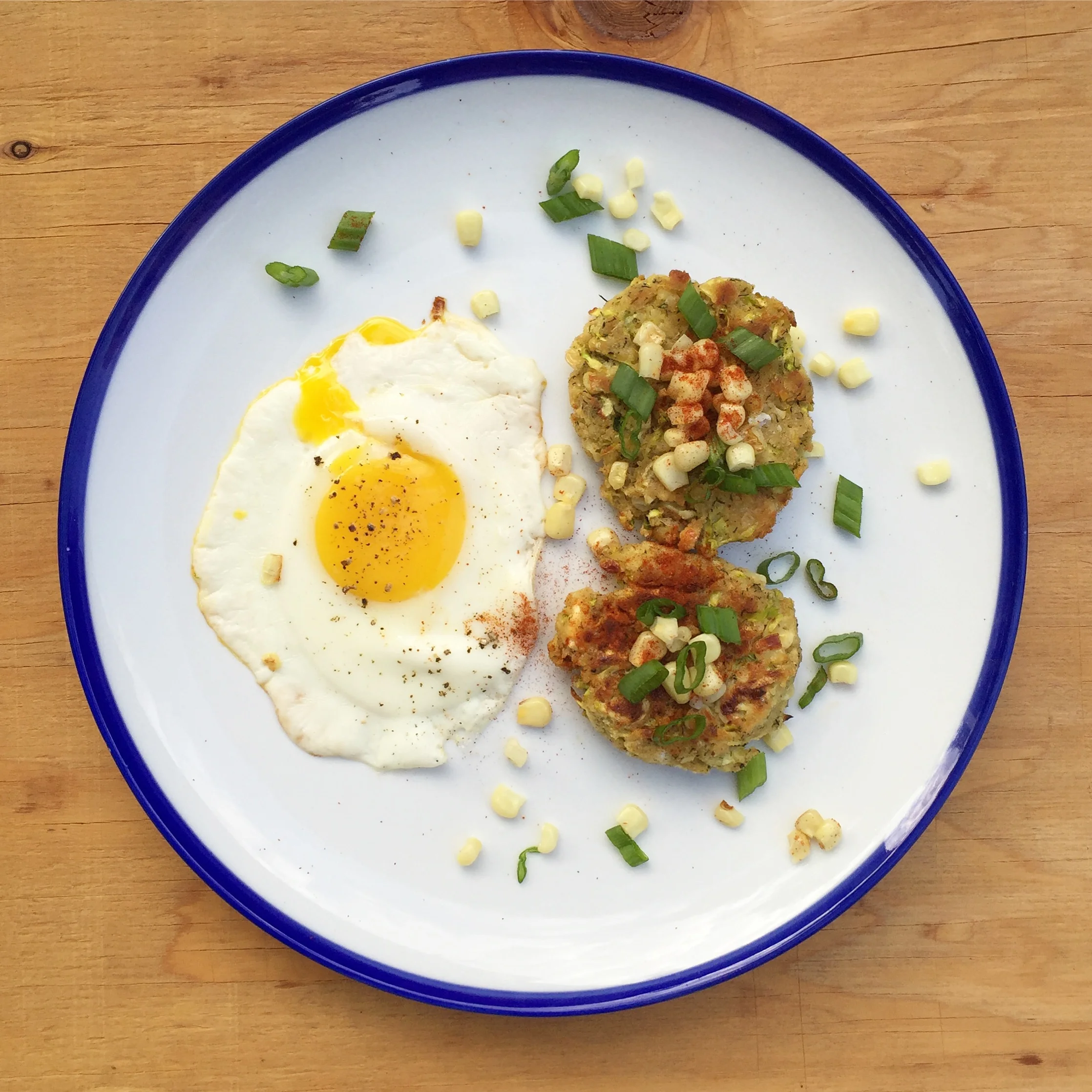Baked Corn & Zucchini Fritters