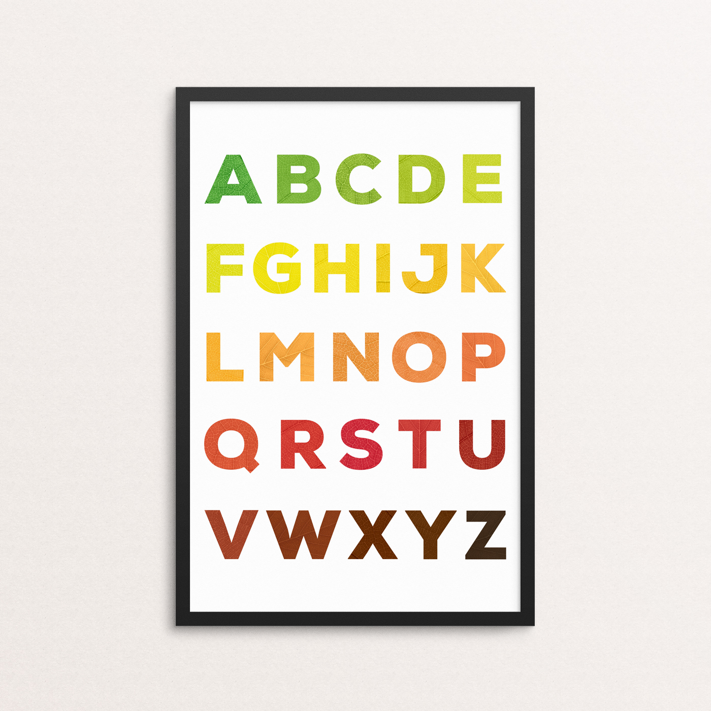 An alphabet poster designed for Adult Literacy, ESL/ELL, and Adult Rehabilitation learning environments.