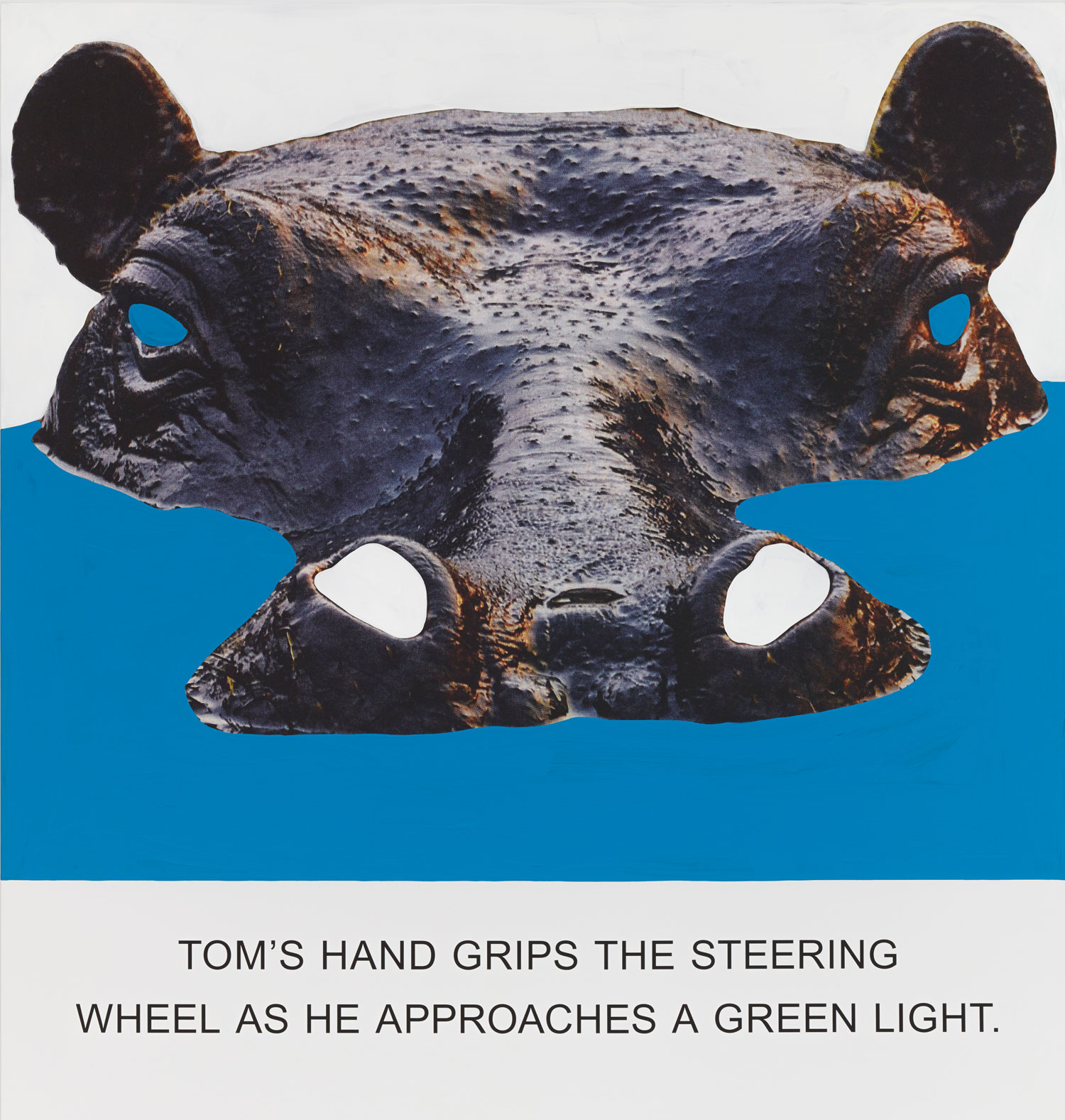   Tom's Hand Grips The Steering, Wheel…,  2015  © John Baldessari 