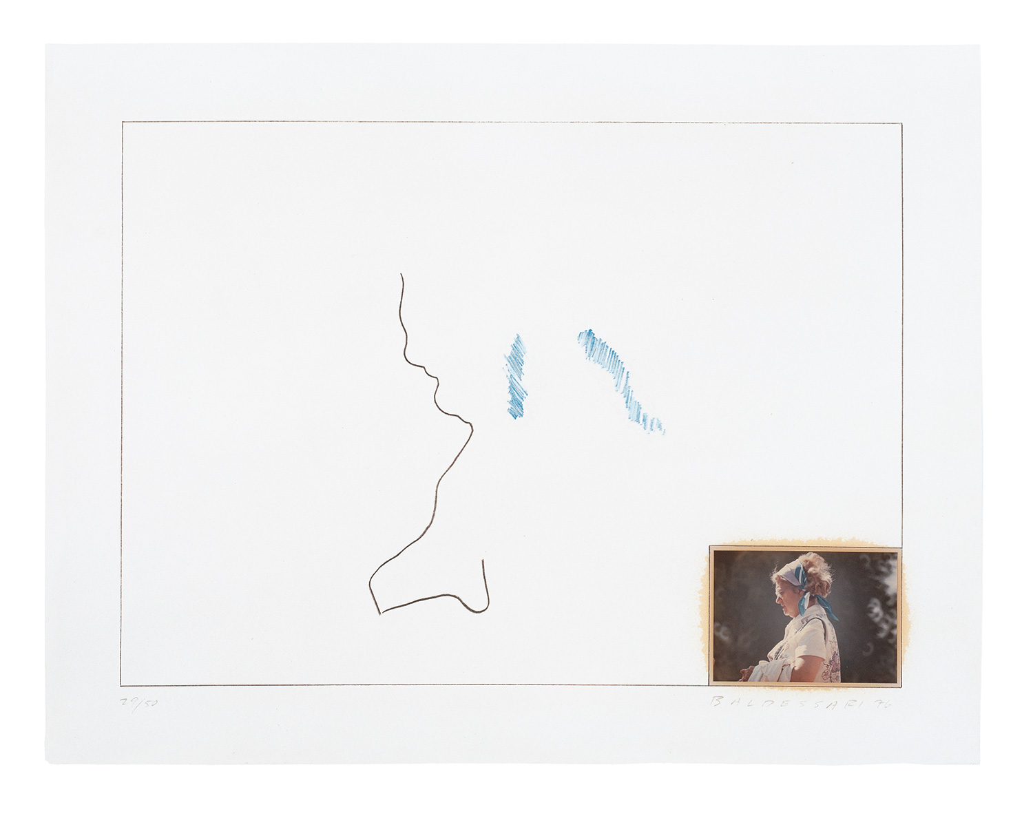   Raw Prints (Blue) , 1976 Publisher: Cirrus Editions, Edition of 50.  ©&nbsp;John Baldessari 