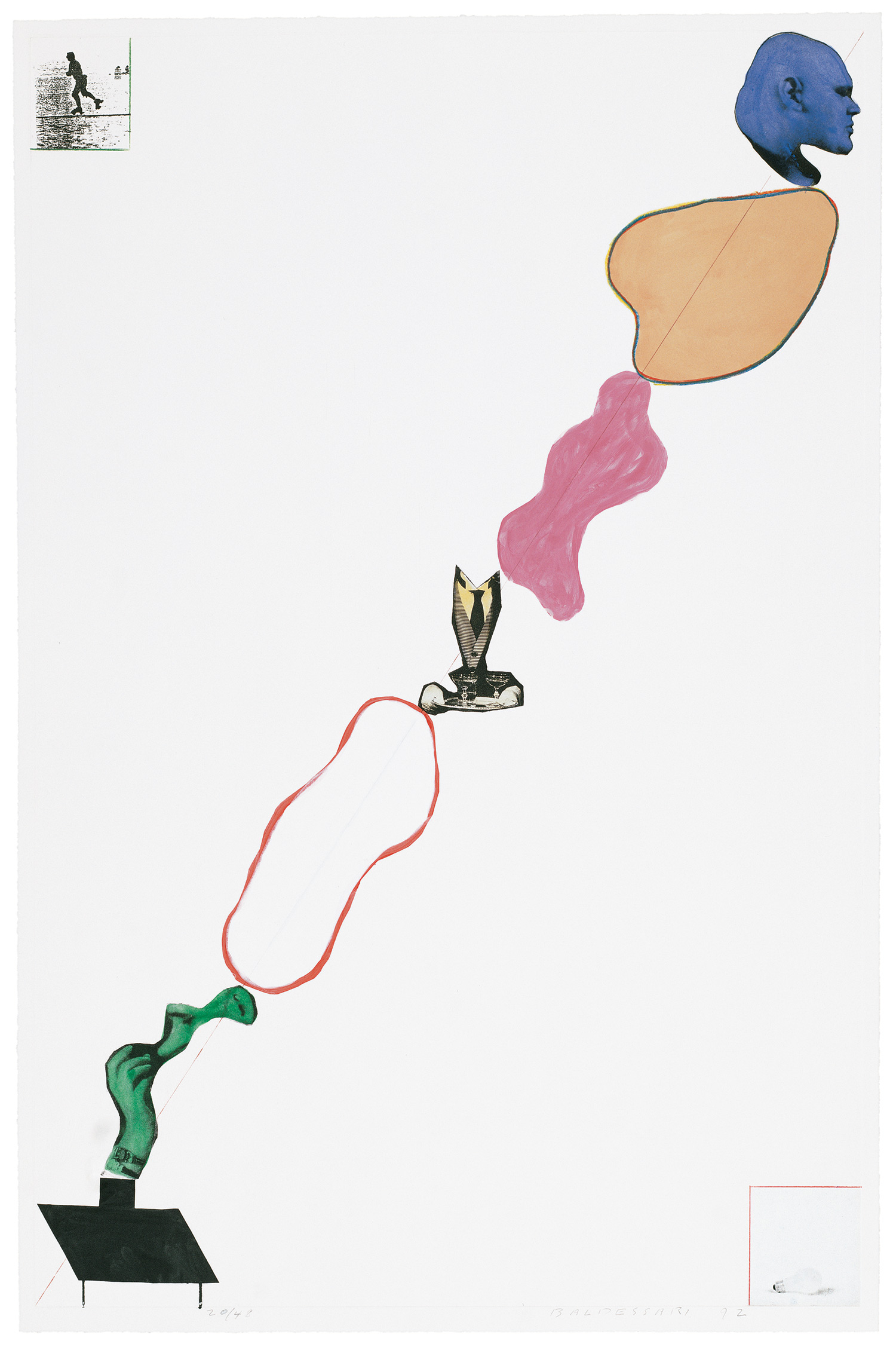   Domestic Smoke: Desire, Power, Colored Intervals, and Genie (with Two Boxed Asides) , 1992 Publisher: Olive Press Cornell University, Edition of 48.  ©&nbsp;John Baldessari 