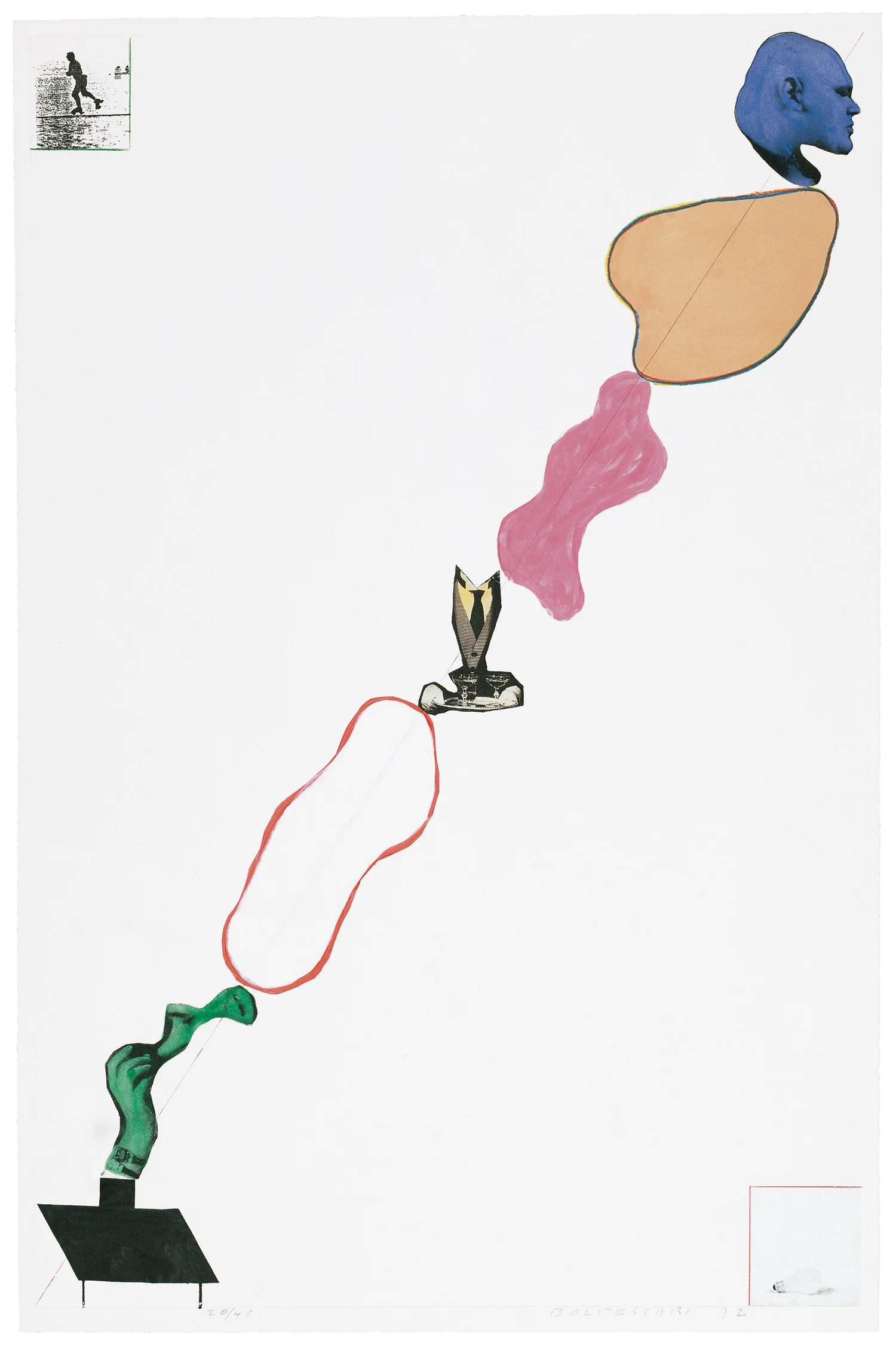 Domestic Smoke: Desire, Power, Colored Intervals, and Genie (with Two Boxed Asides) , 1992 Publisher: Olive Press Cornell University, Edition of 48. © John Baldessari