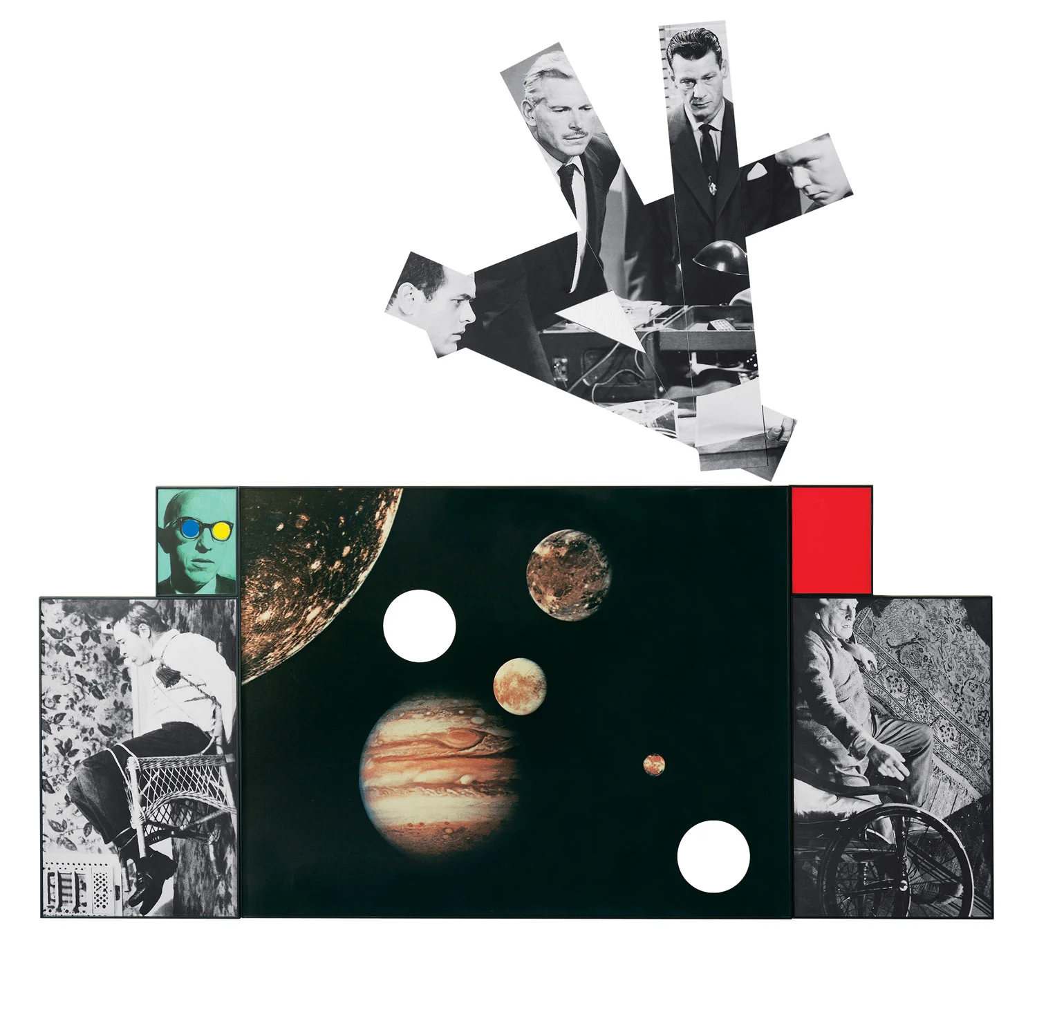 Planets (Chairs, Observer, White Paper), 1987 © John Baldessari
