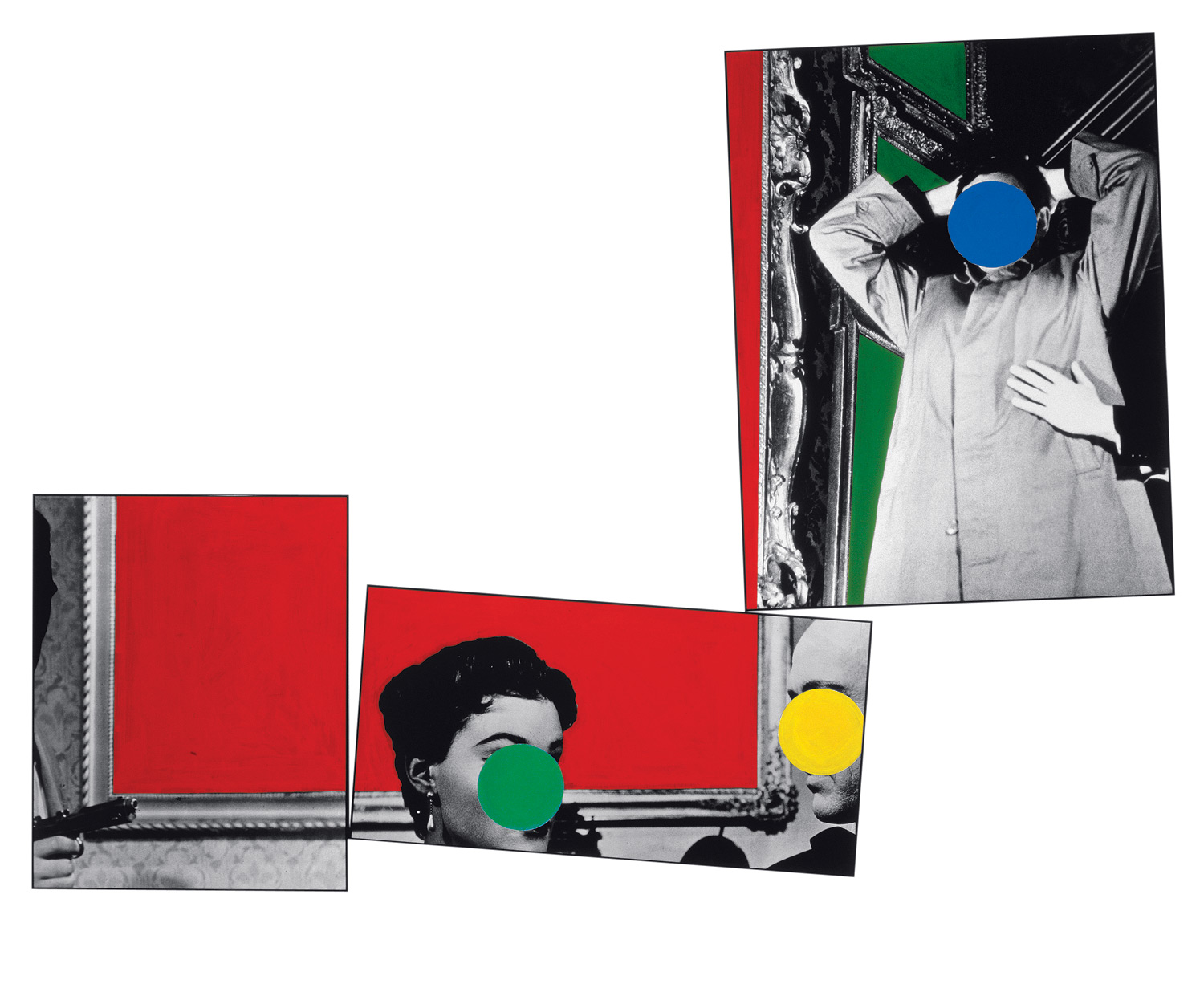   Three Red Paintings,  1988  ©&nbsp;John Baldessari 