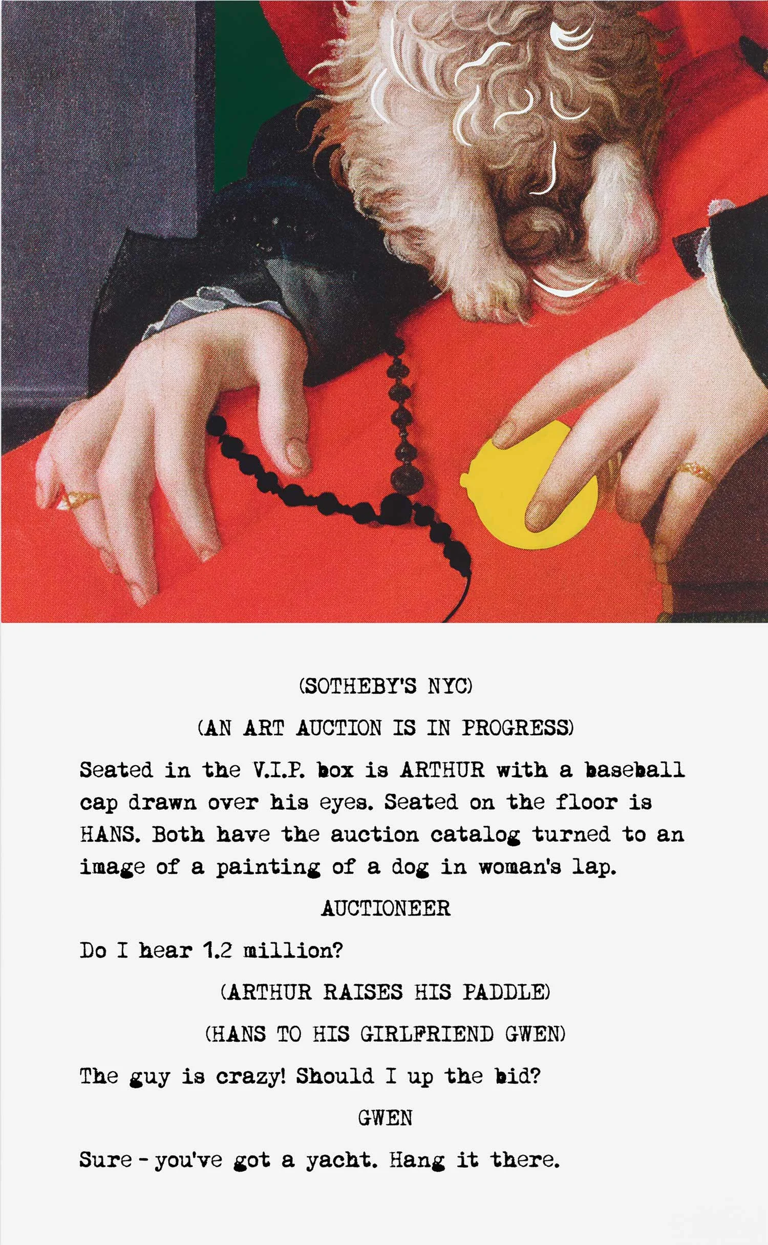 Movie Scripts / Art: Hang in there., 2014 © John Baldessari