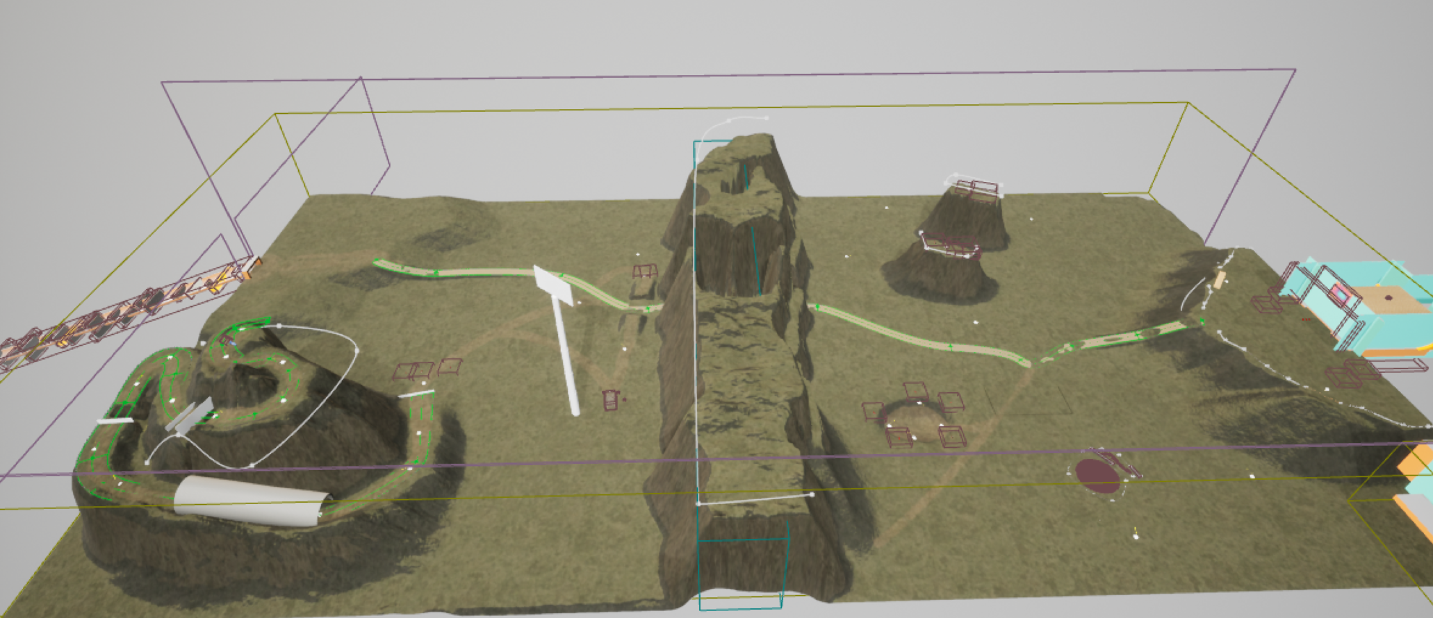 At alpha, we’ve updated the proportions of this section, added a terrain material, and carve out more niches and geological features.
