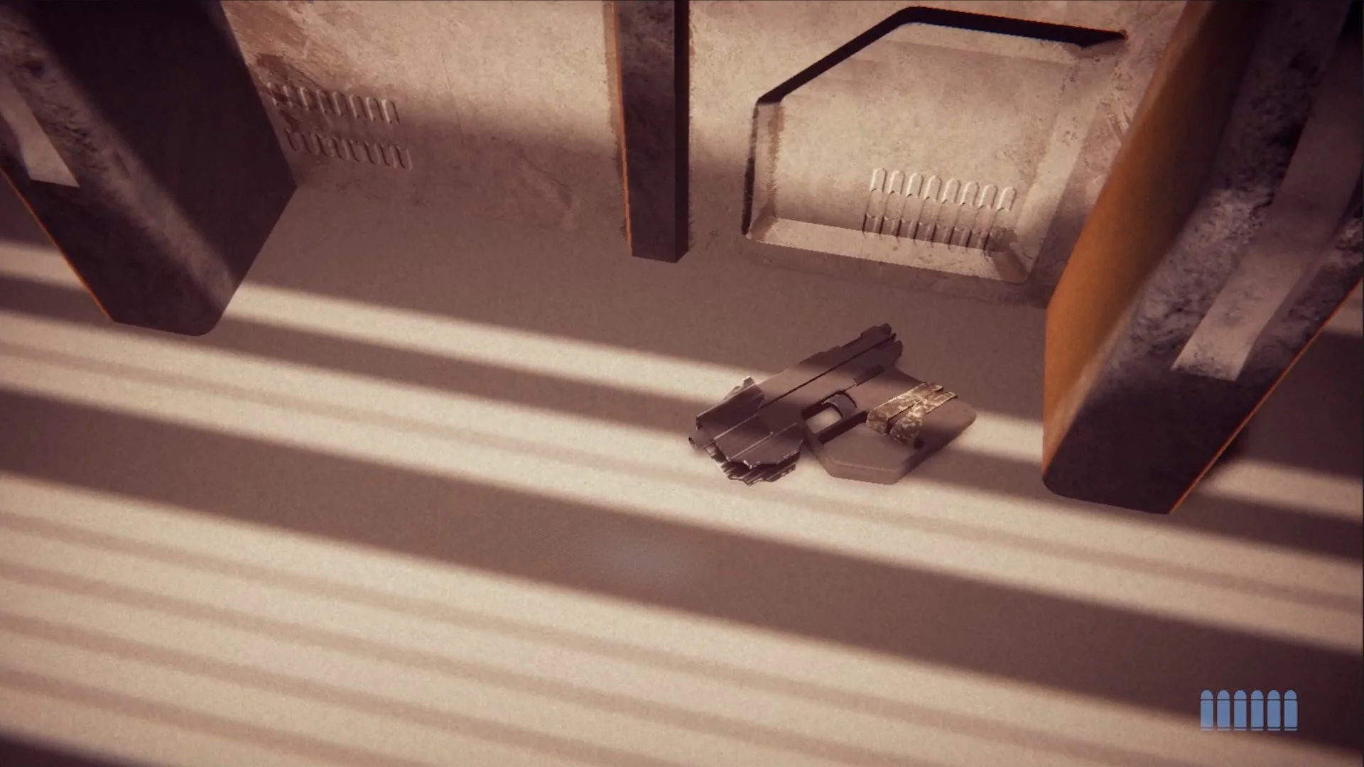 The sole firearm on the ship. Your parents found it on a man they treated in the onboard ER while the ship was still docked. He died on the operating table and the gun vanished from thought, until now…