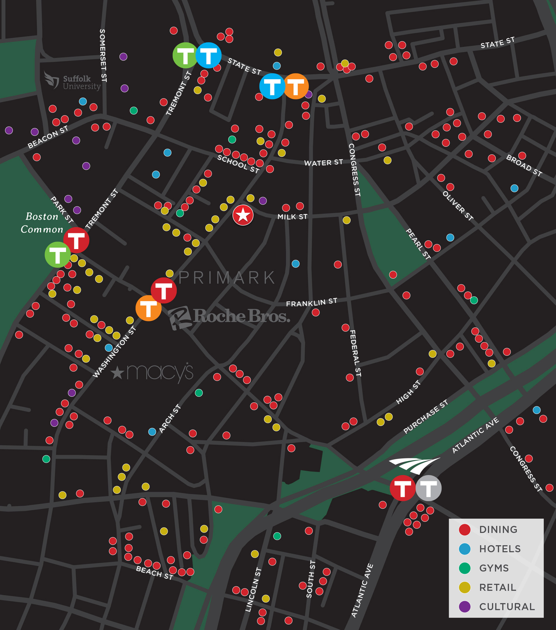 Boston Massachusetts Downtown Amenities Map .jpg