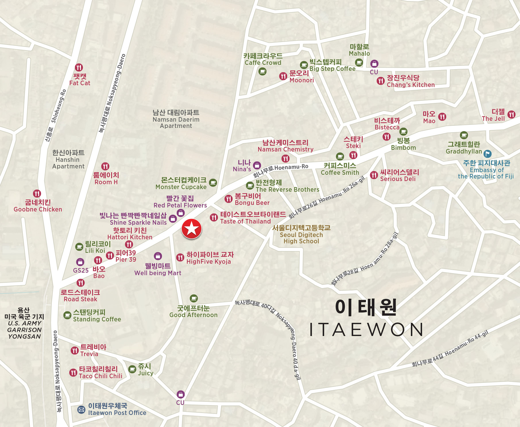 Itaewon Seoul South Korea Amenities Map.jpg