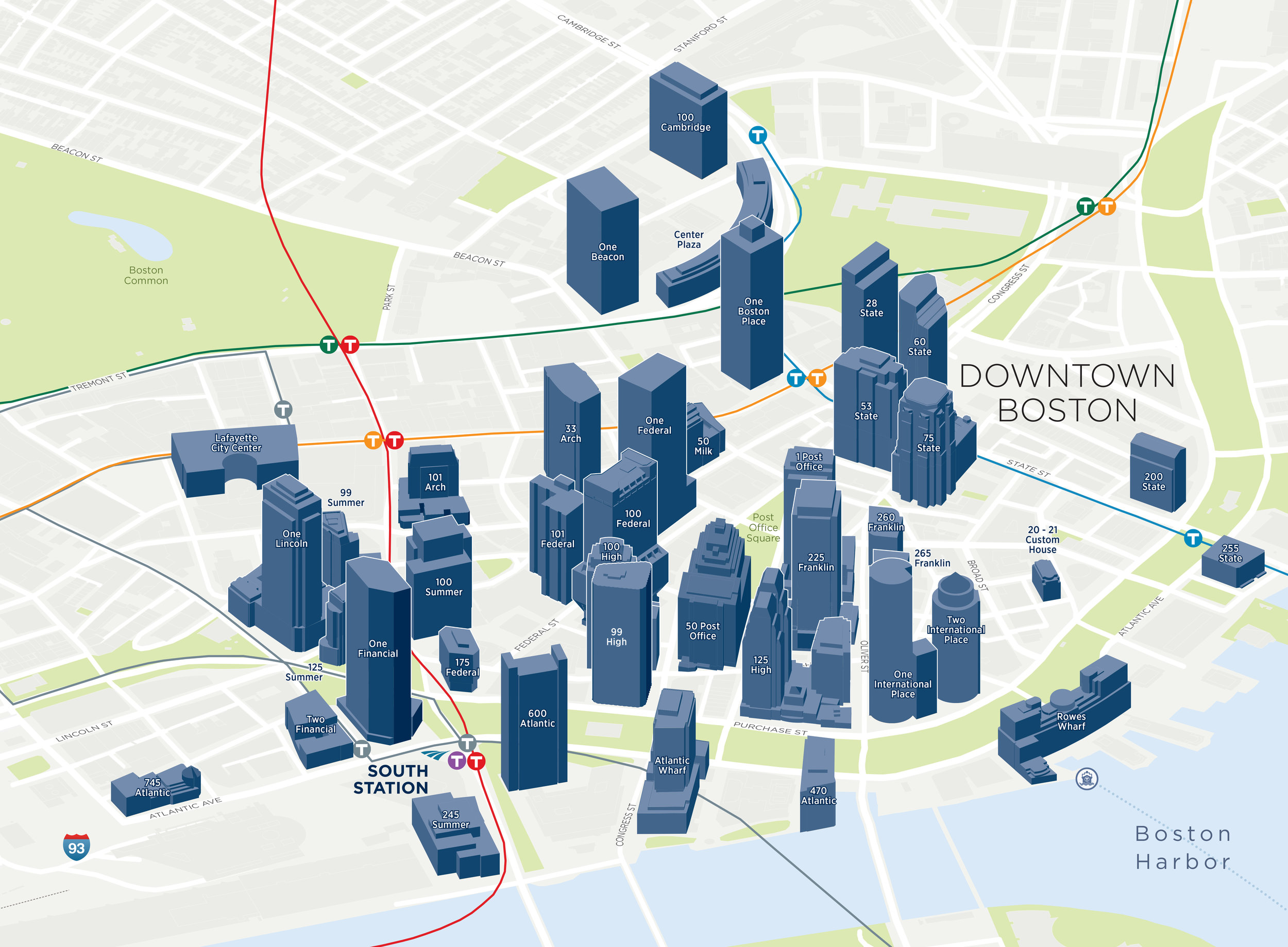 Boston Massachusetts Downtown Financial District 3D Buildings Map .jpg