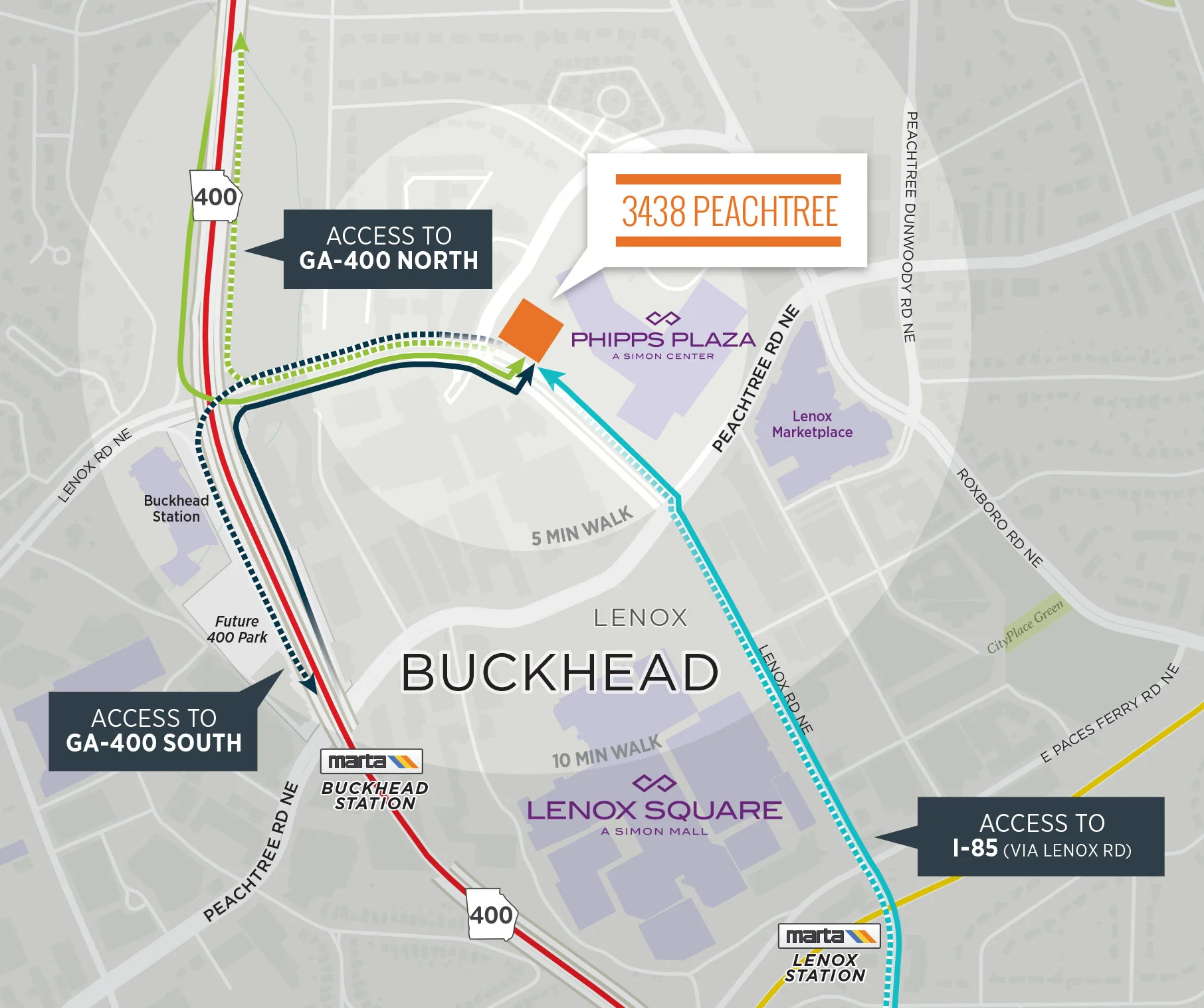 Buckhead Atlanta Georgia Rail Transit Map.jpg