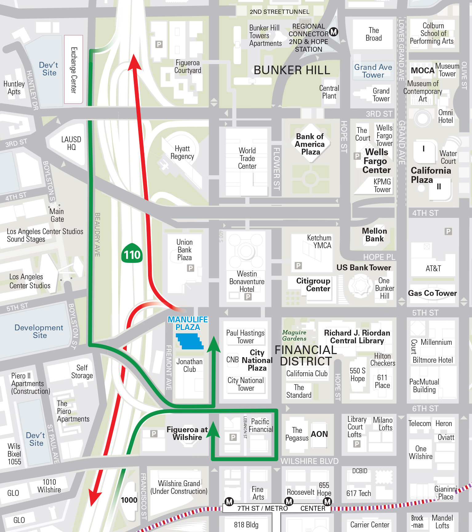 DTLA Downtown Los Angeles CA Metro Subway Rail Transit Map.jpg