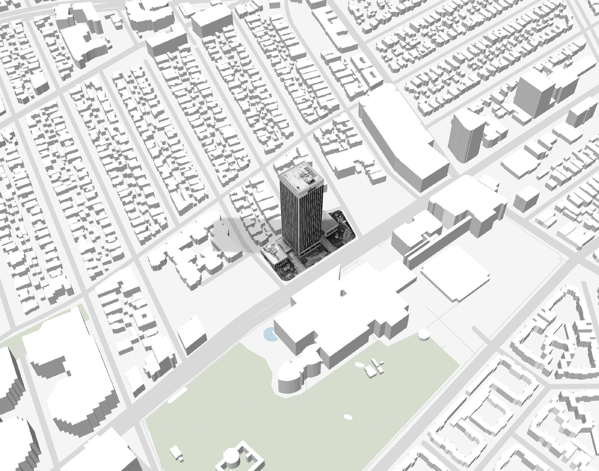 los angeles wilshire miracle mile 3d site plan map.png