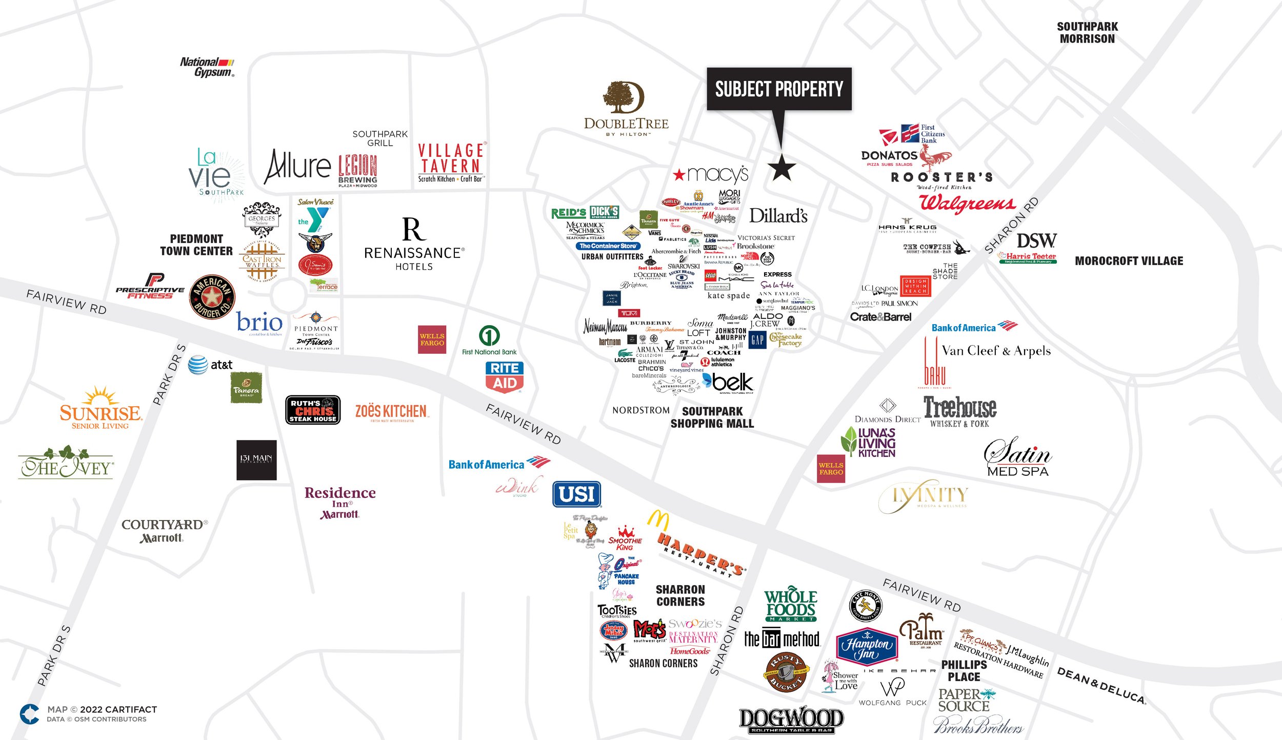 13 Southpark Charlotte NC Amenities-01 map.jpg